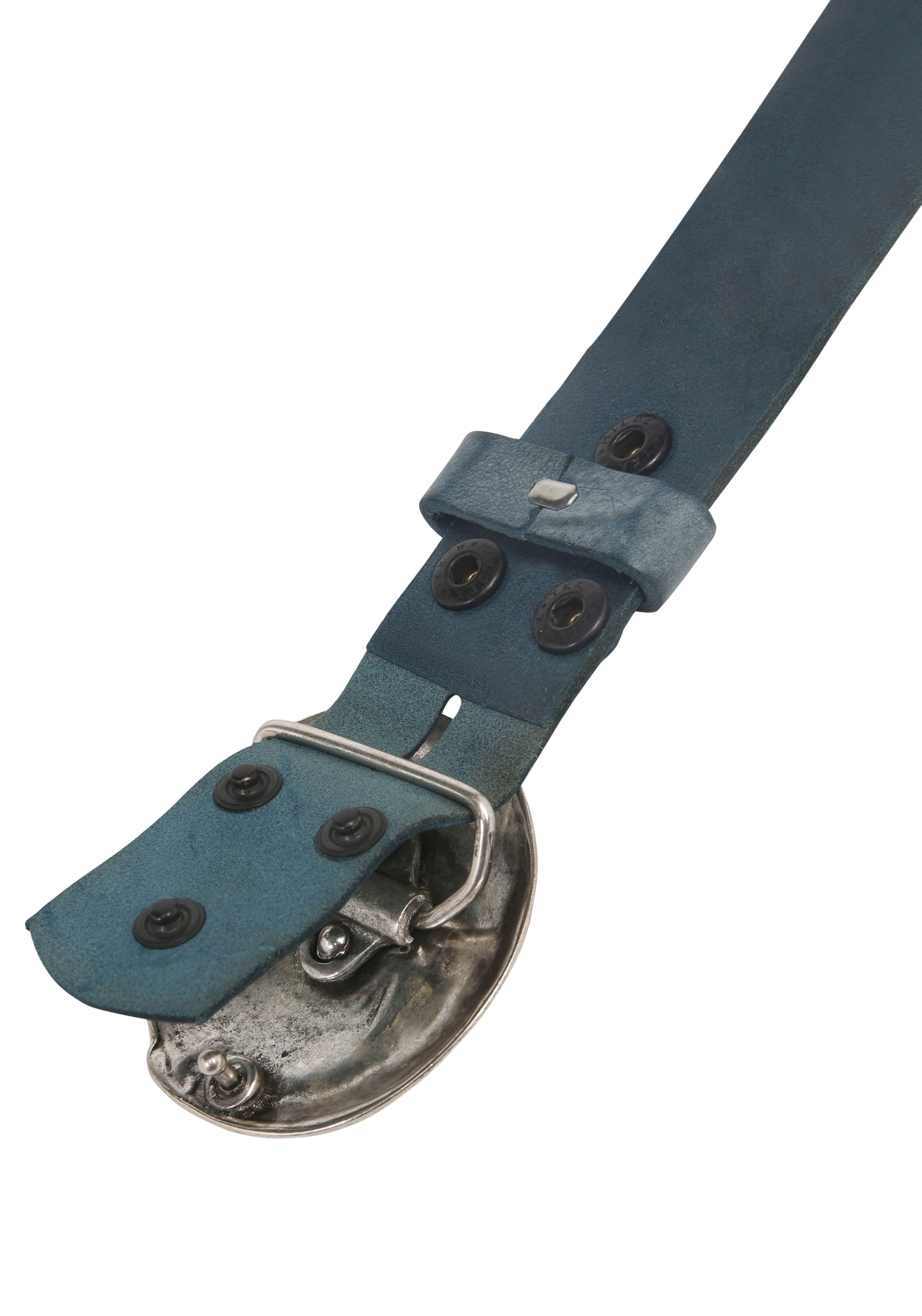 RETTUNGSRING by showroom 019° Ledergürtel mit austauschbarer Schliesse »Muschel Rund Silber«