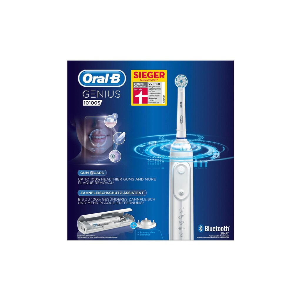 Oral-B Elektrische Zahnbürste »Genius 10100S White«