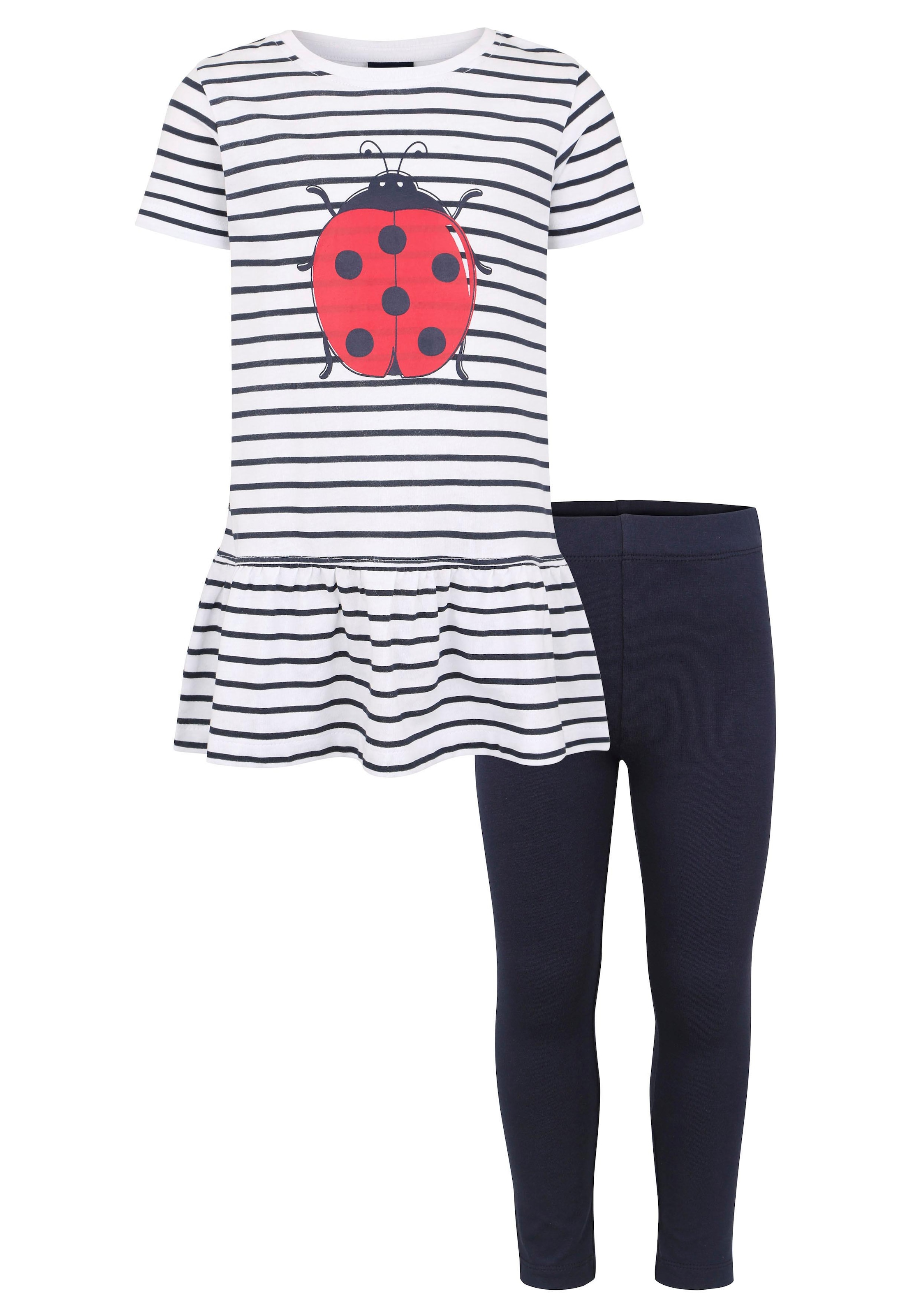 2 mit versandkostenfrei KIDSWORLD niedlichem (Set, & Leggings, Trendige Longshirt tlg.), Marienkäfermotiv shoppen