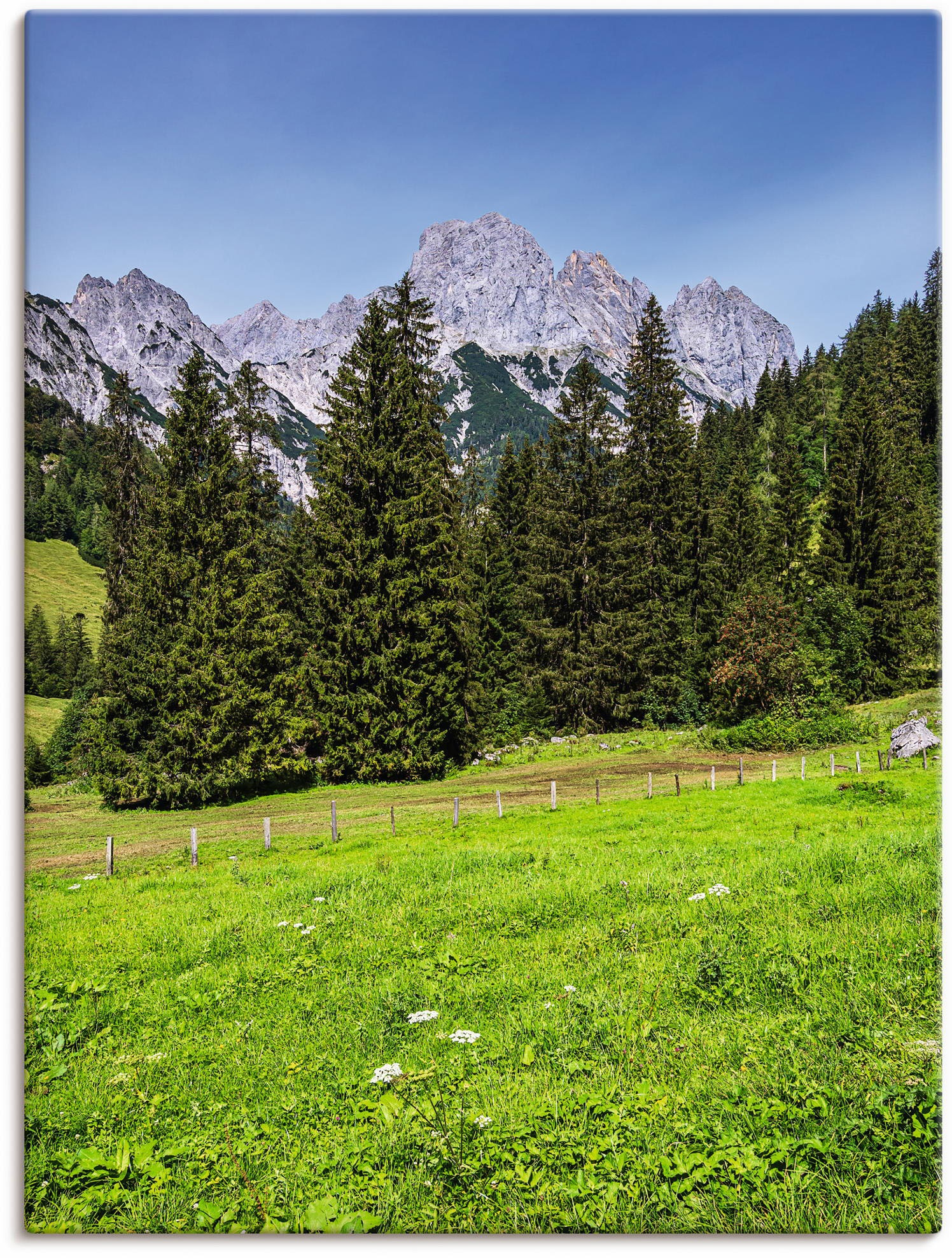 Image of Artland Wandbild »Landschaft Berchtesgadener Land Bayern«, Berge & Alpenbilder, (1 St.), in vielen Grössen & Produktarten - Alubild / Outdoorbild für den Aussenbereich, Leinwandbild, Poster, Wandaufkleber / Wandtattoo auch für Badezimmer geeignet bei Acke
