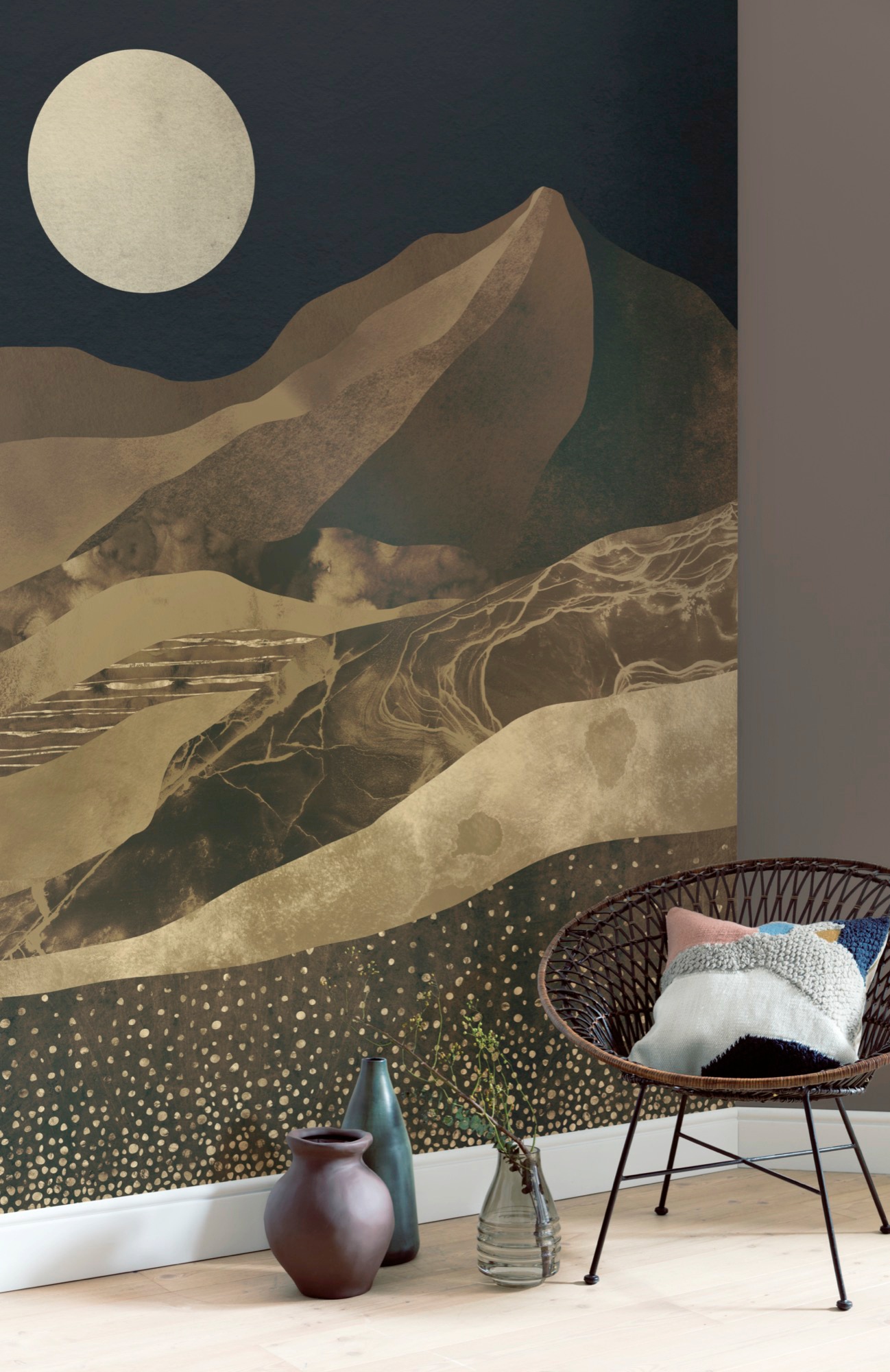Komar Vliestapete »Digitaldruck Vlies - Mountain Spike - Grösse 200 x 280 cm«, bedruckt, Wohnzimmer, Schlafzimmer