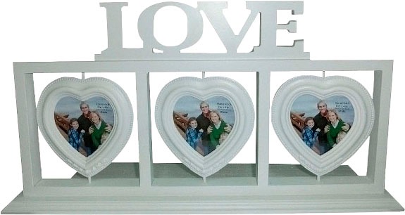 Image of Myflair Möbel & Accessoires Bilderrahmen »Lilja, weiss«, Fotorahmen in Herz Form, mit Schriftzug "Love" bei Ackermann Versand Schweiz