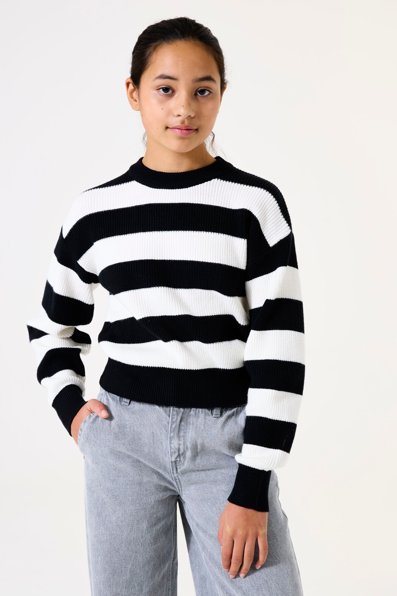 Image of Garcia Strickpullover mit Streifen Muster