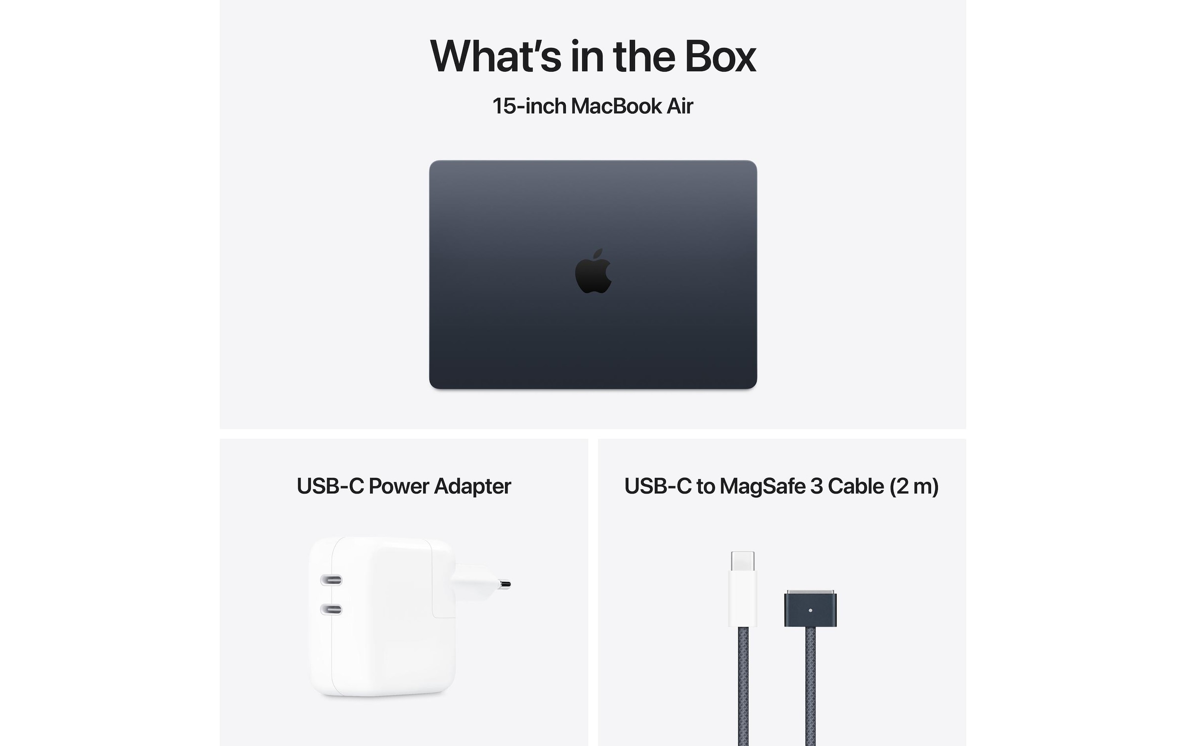 Apple Notebook »Air 15 2025 M4 10C GPU / 16 GB / 256 GB Midnight«