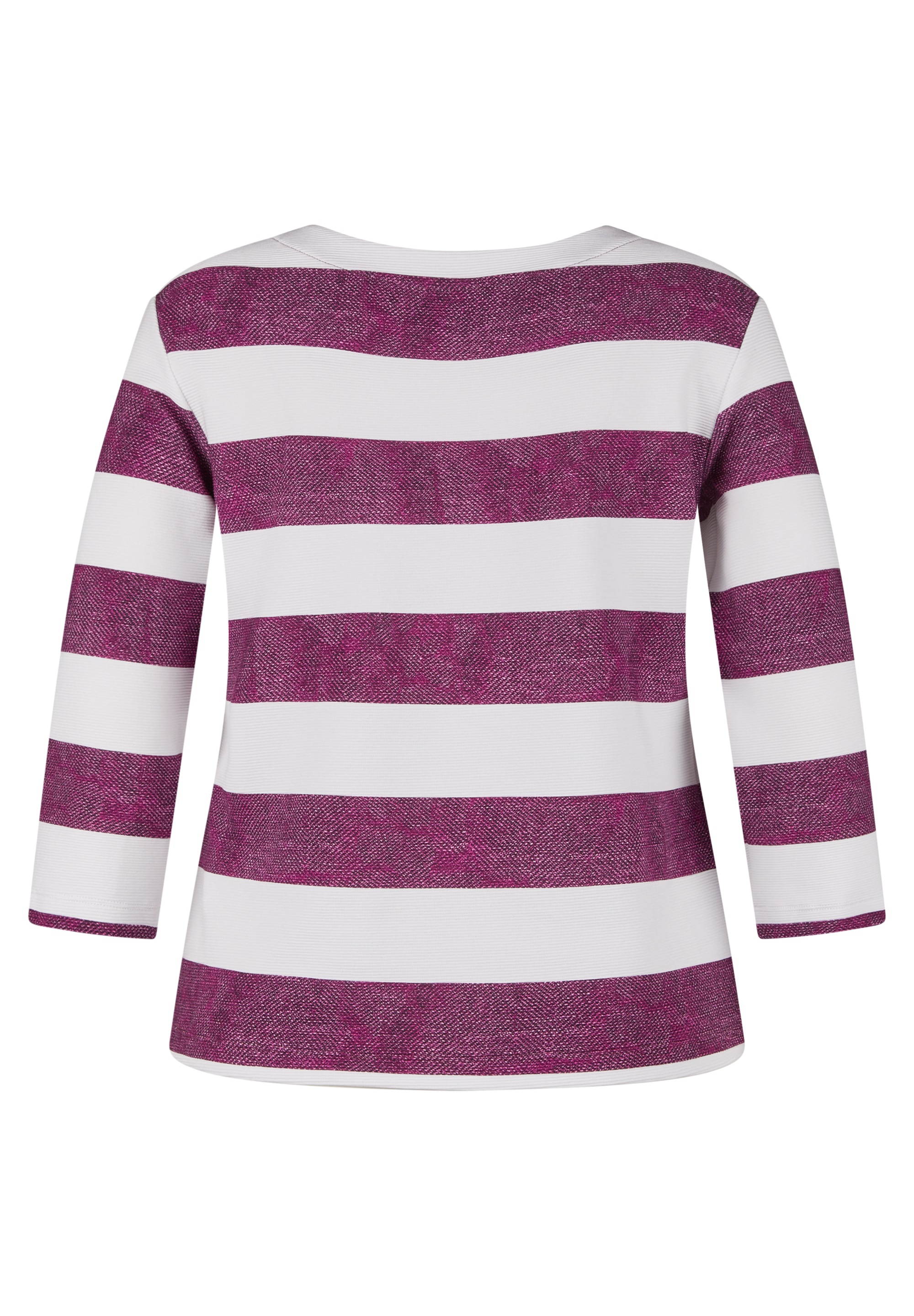 Rabe 3/4-Arm-Shirt im Streifen-Design und mit Print