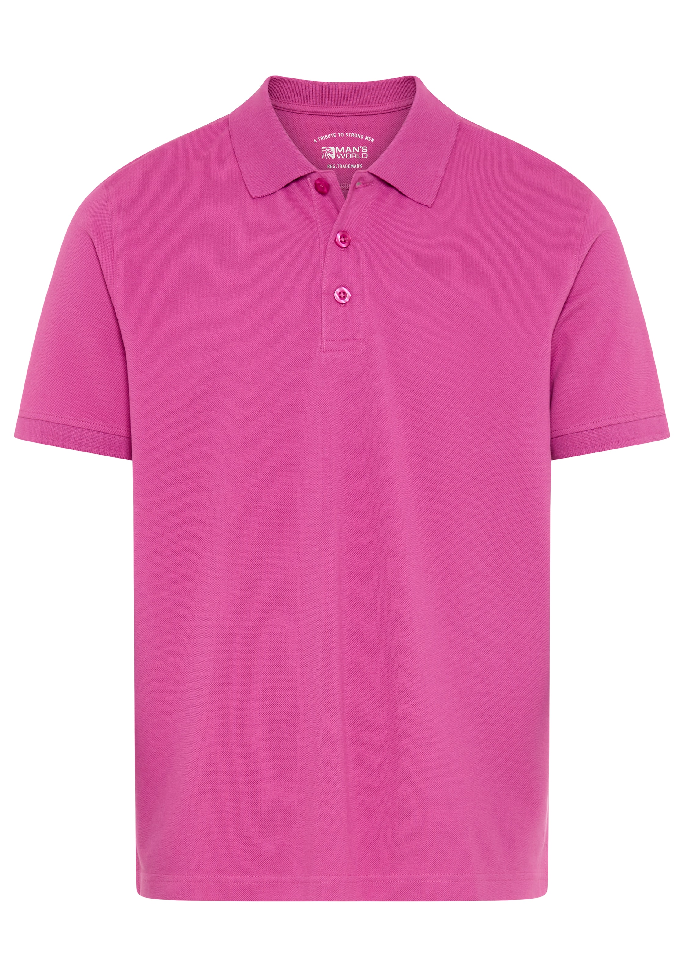 Man's World Polo manches courtes, coupe ample, uni