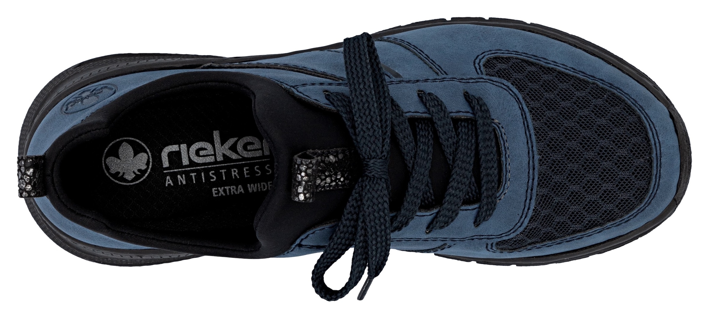 Rieker Slip-On Sneaker, Schlupfschuh, Halbschuh, Freizeitsneaker, weiche MemoSoft-Innensohle