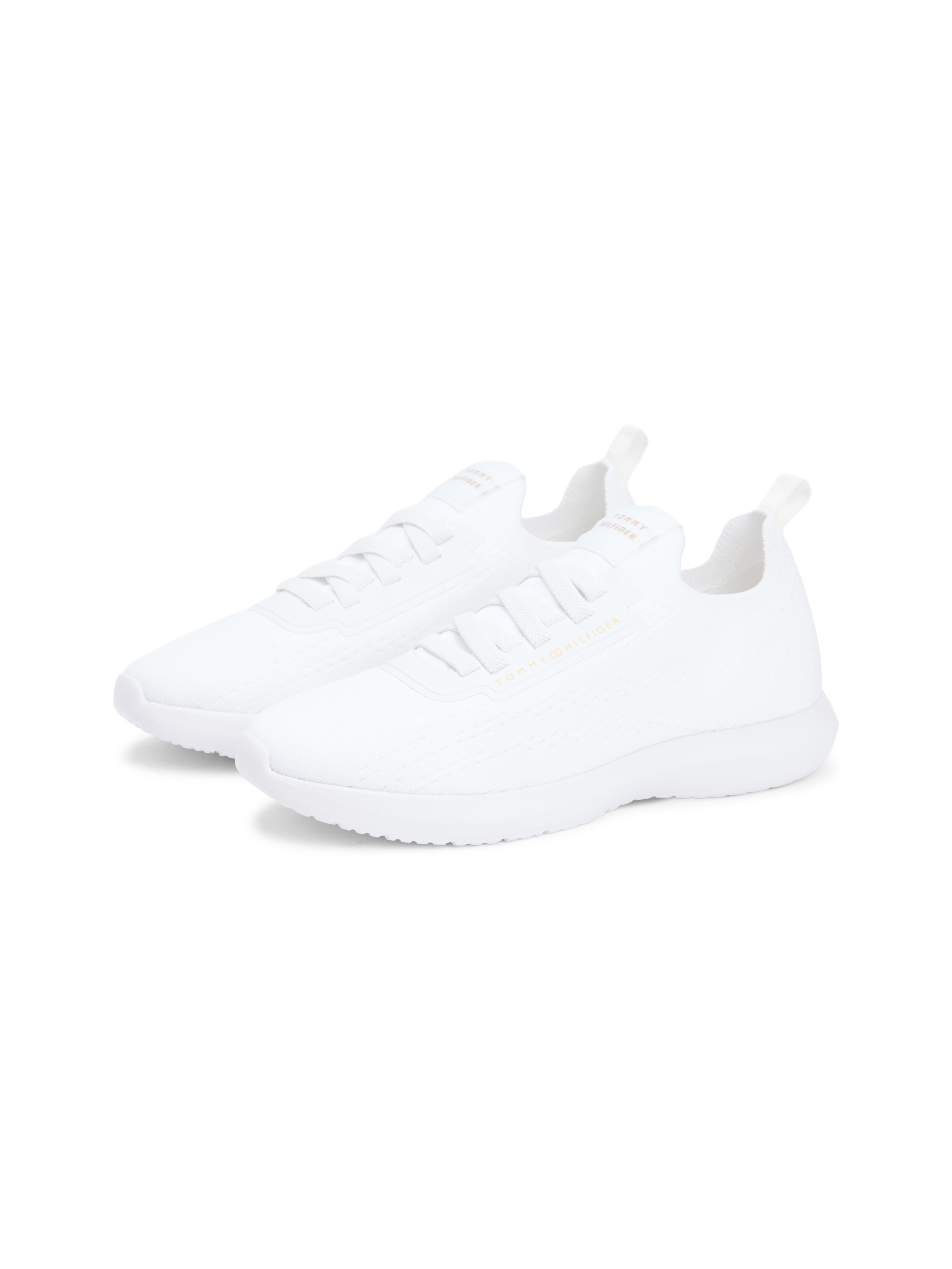 Image of Tommy Hilfiger Slip-On Sneaker "TH KNIT EXTRALIGHT RUNNER" Freizeitschuh, Halbschuh, Slipper mit elastischen Schnürsenkeln