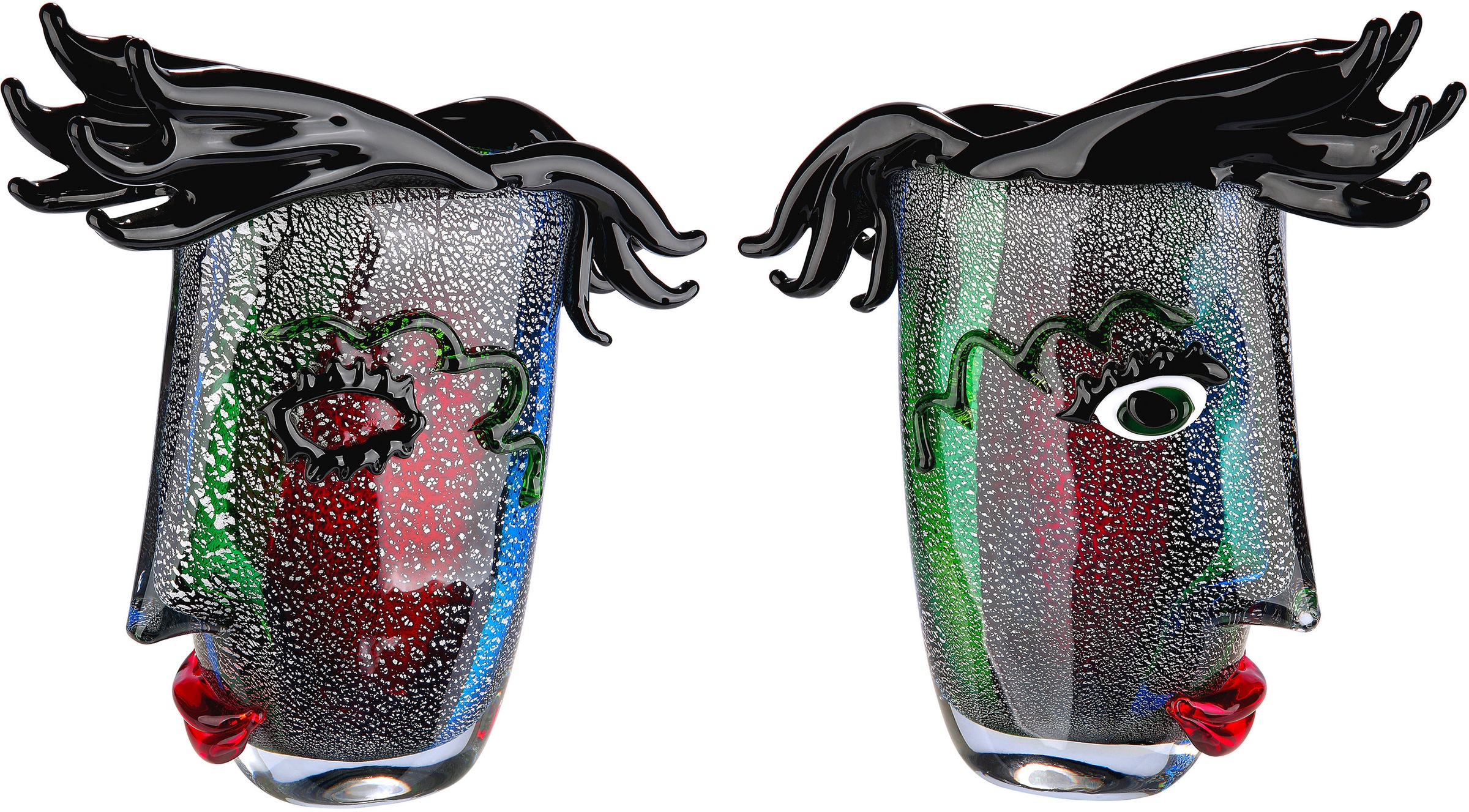 Image of GILDE GLAS art Tischvase "Barbiere" aus Glas