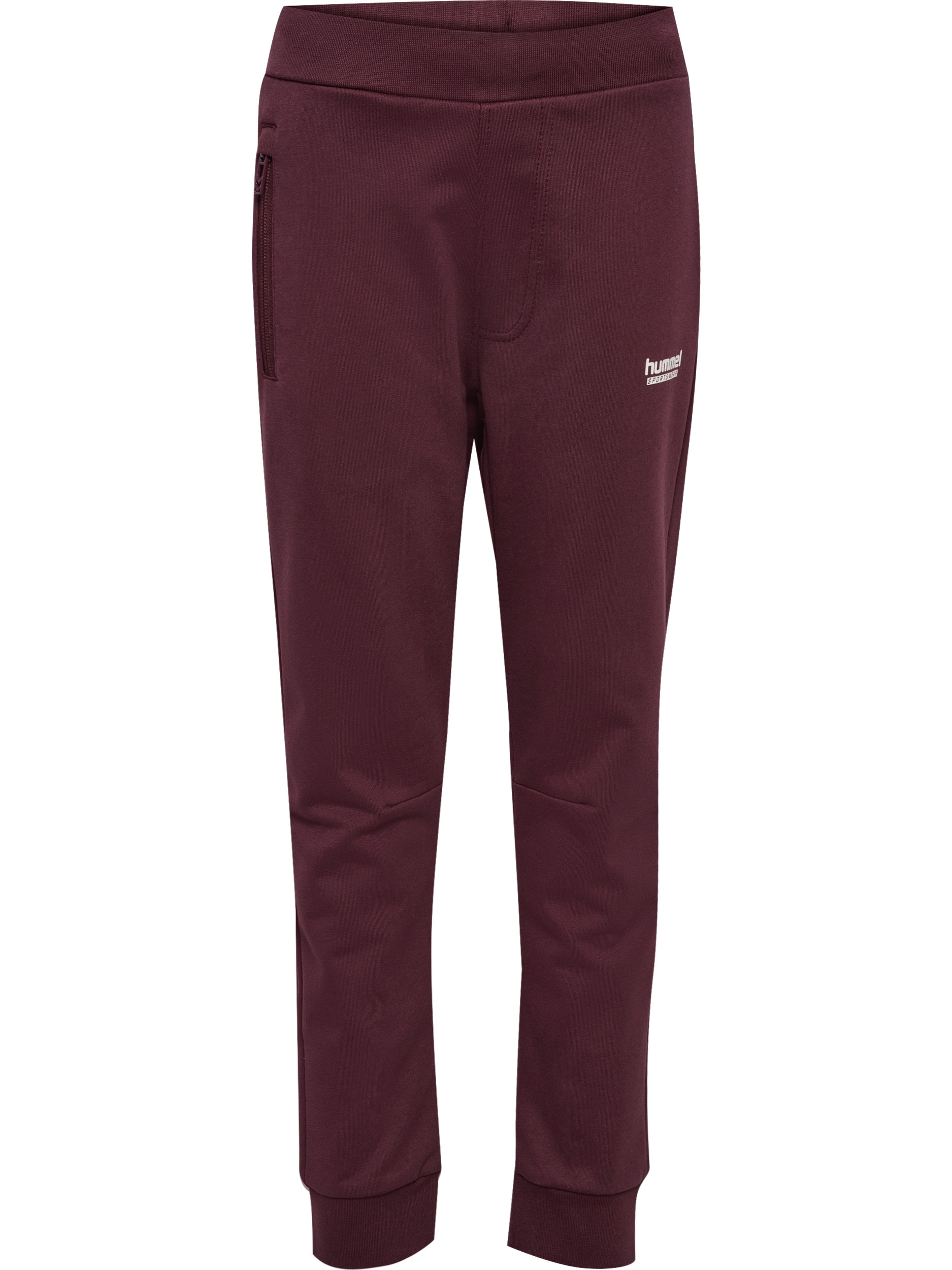 hummel Jogginghose »hmlJR REGULAR ADJ WAIST PANTS«  mit Seitentaschen mit Reissverschlüssen, aus weichem Sweatstoff