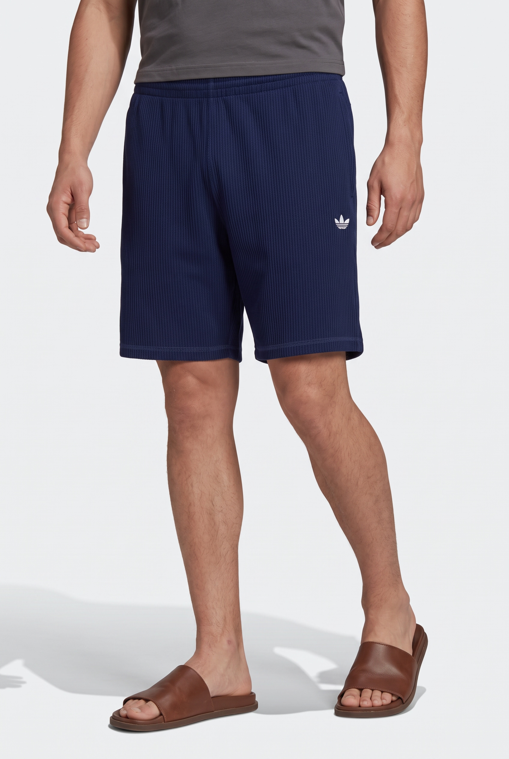 Image of adidas Originals Shorts "TREFOIL ESSENTIALS WAFFELSTRICK" sportlicher Stil, lässige Passform, für Erwachsene