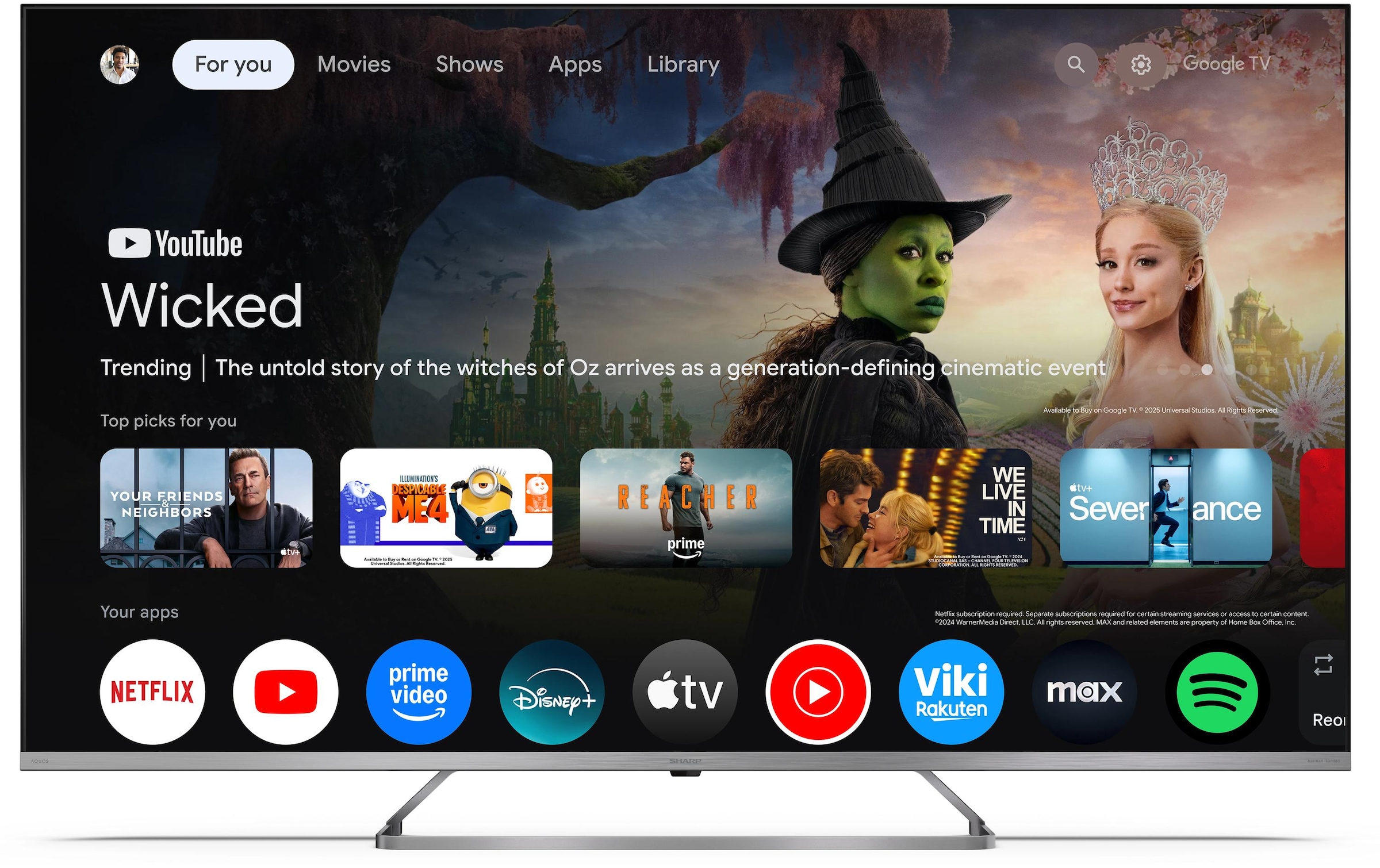 Sharp Mini-LED-Fernseher »50JP7465E« 126 cm/50 ″