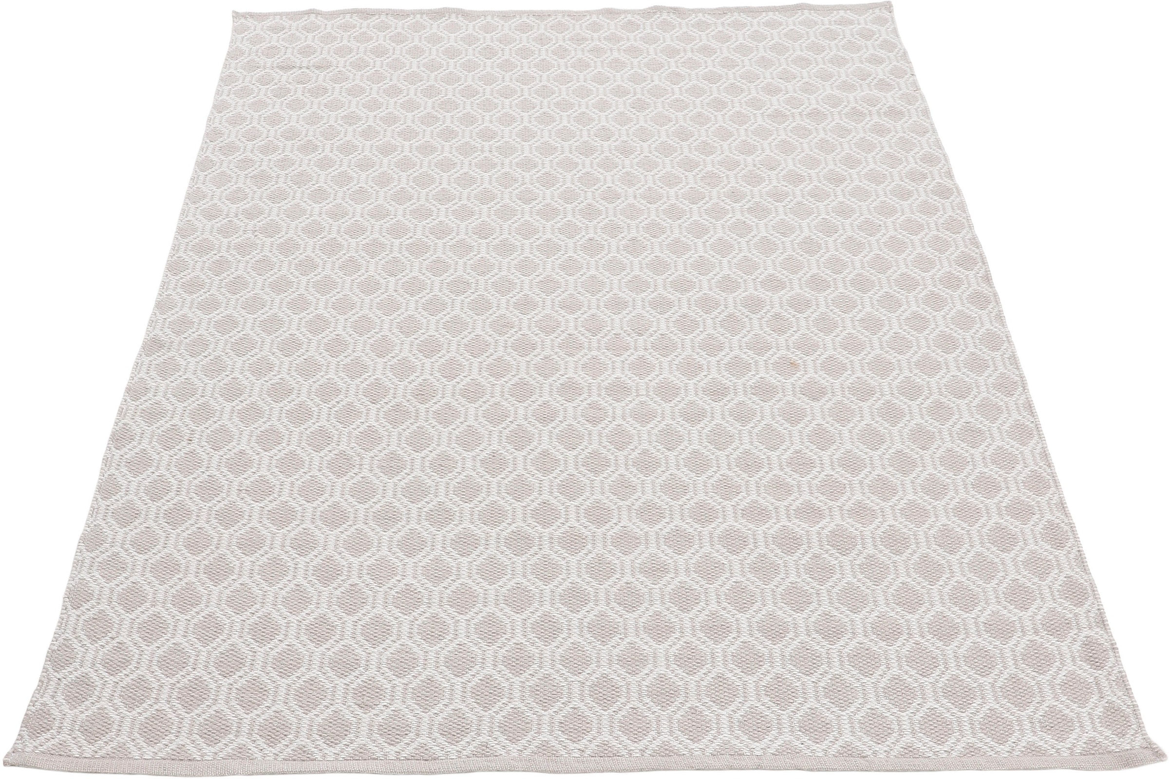 carpetfine Teppich »Frida 204«, 7 mm Höhe, Wendeteppich, 100% recyceltem Material (PET), Flachgewebe, Sisal Optik, Pflegeleicht und Robust, In- und Outdoor geeignet, Wetterfest und UV-beständig für Balkon, Terrasse, Garten, Wohn- und Schlafzimmer