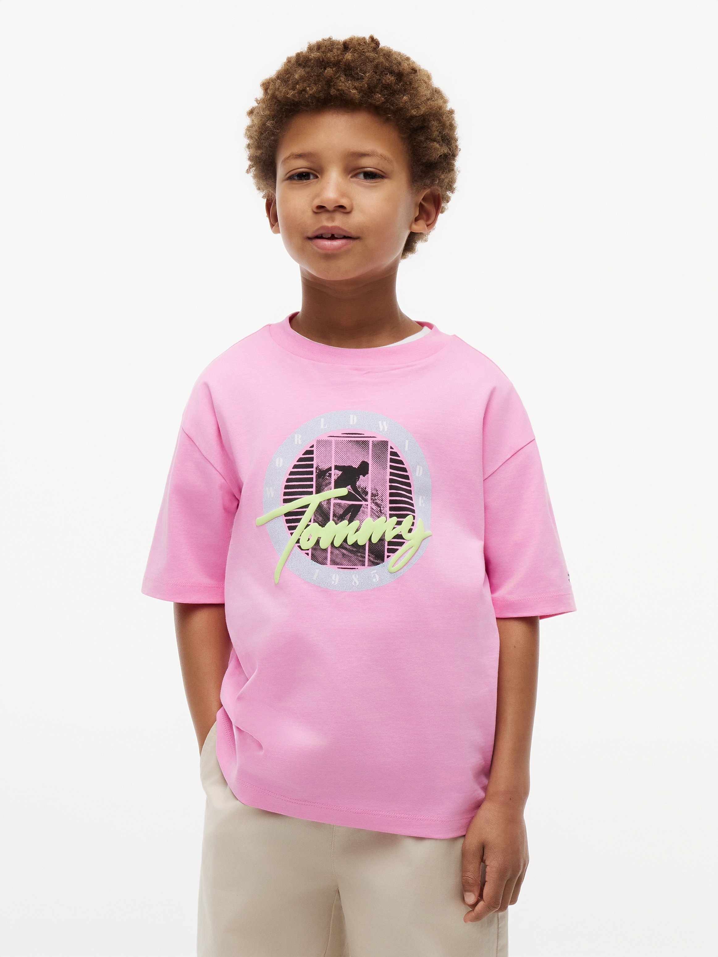 Image of Tommy Hilfiger T-Shirt für Kinder bis 16 Jahre, Regular Fit, cooler Druck