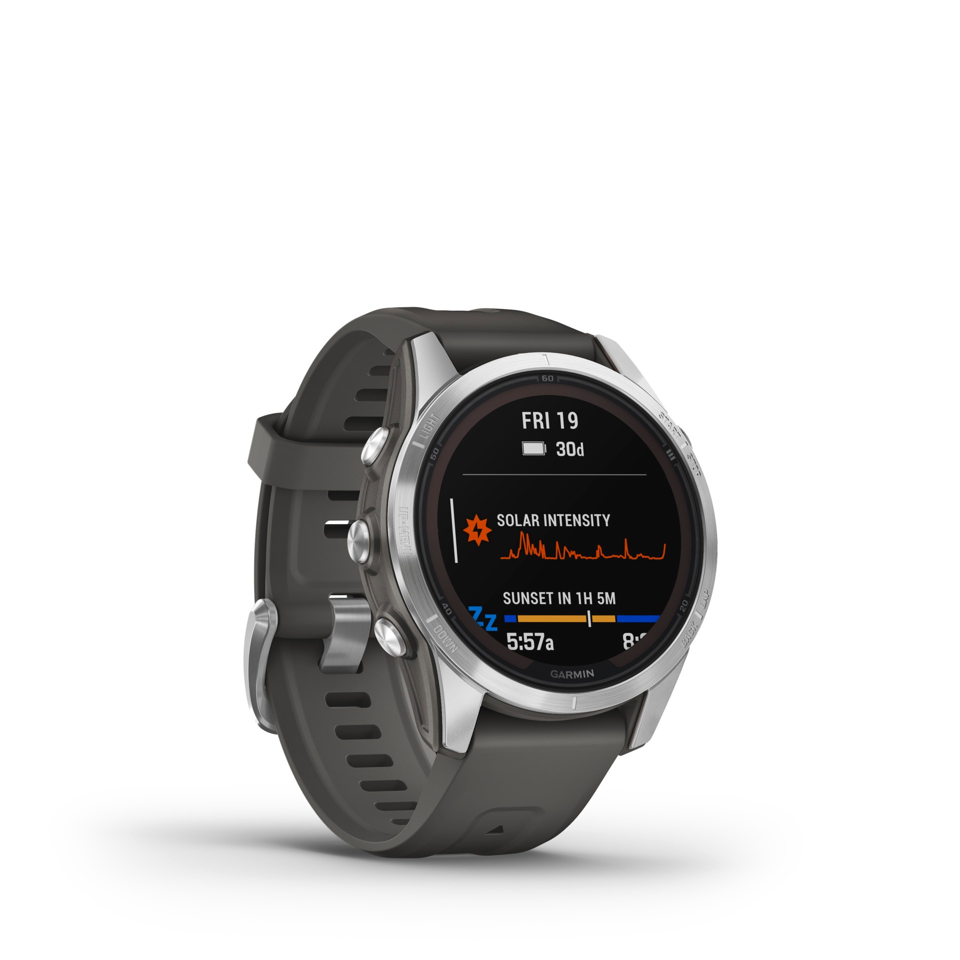 Garmin Smartwatch »GARMIN FENIX 7S PRO - SOLAR EDITION«, (3,04 cm / 1,2 Zoll), 32 GB