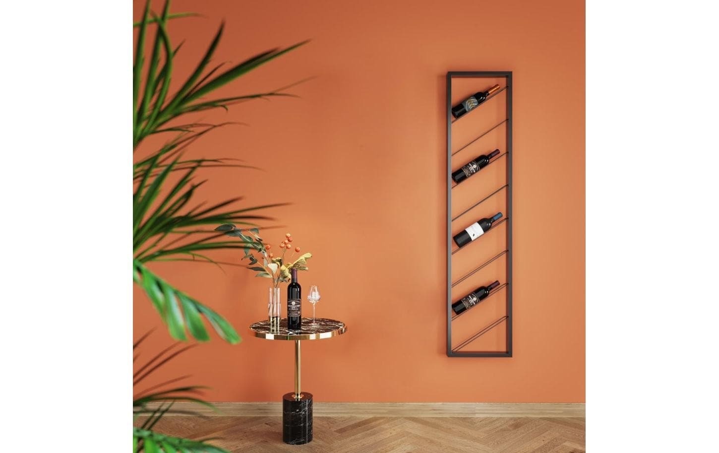 Kare Design Étagère à vin »Bistro Uno 36 x 160 cm«