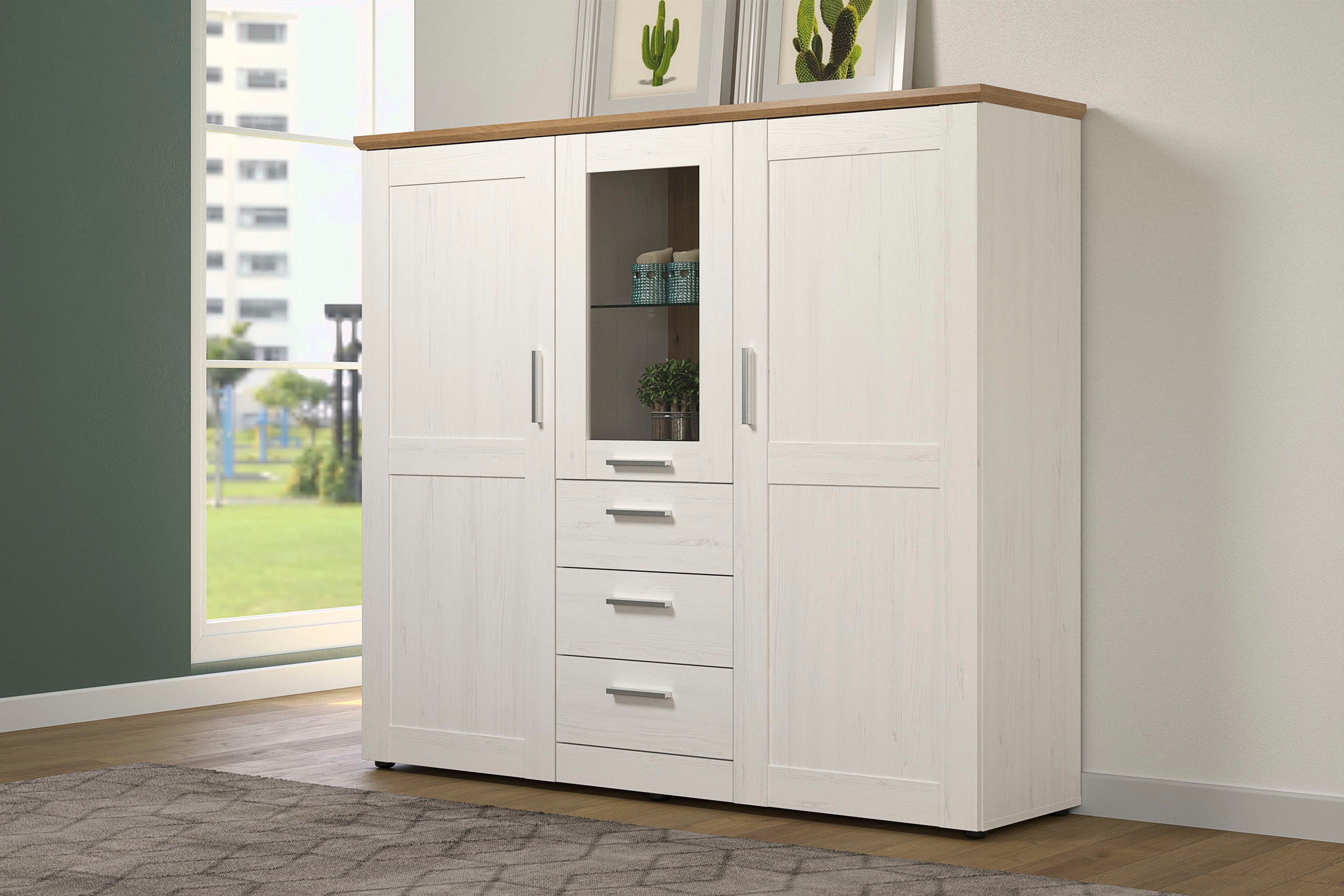Image of trendteam Highboard »Shade«, wechselseitig montierbarer Türanschlag bei Ackermann Versand Schweiz