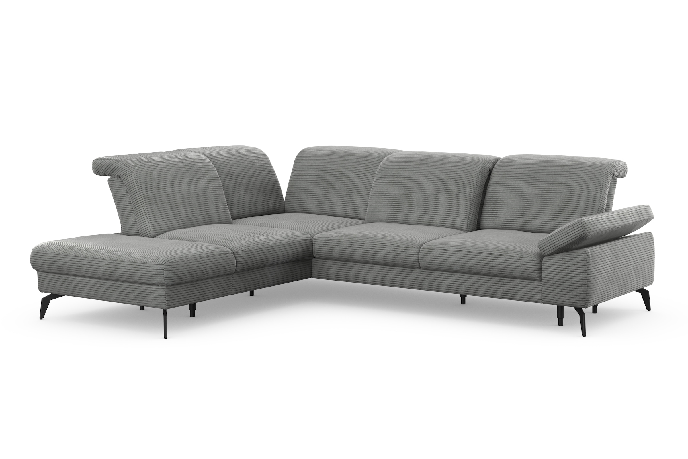sit&more Ecksofa »Cabana L-Form«, Ottomane, wahlweise mit Sitztiefen-,Armlehnen- und Kopfteilfunktion
