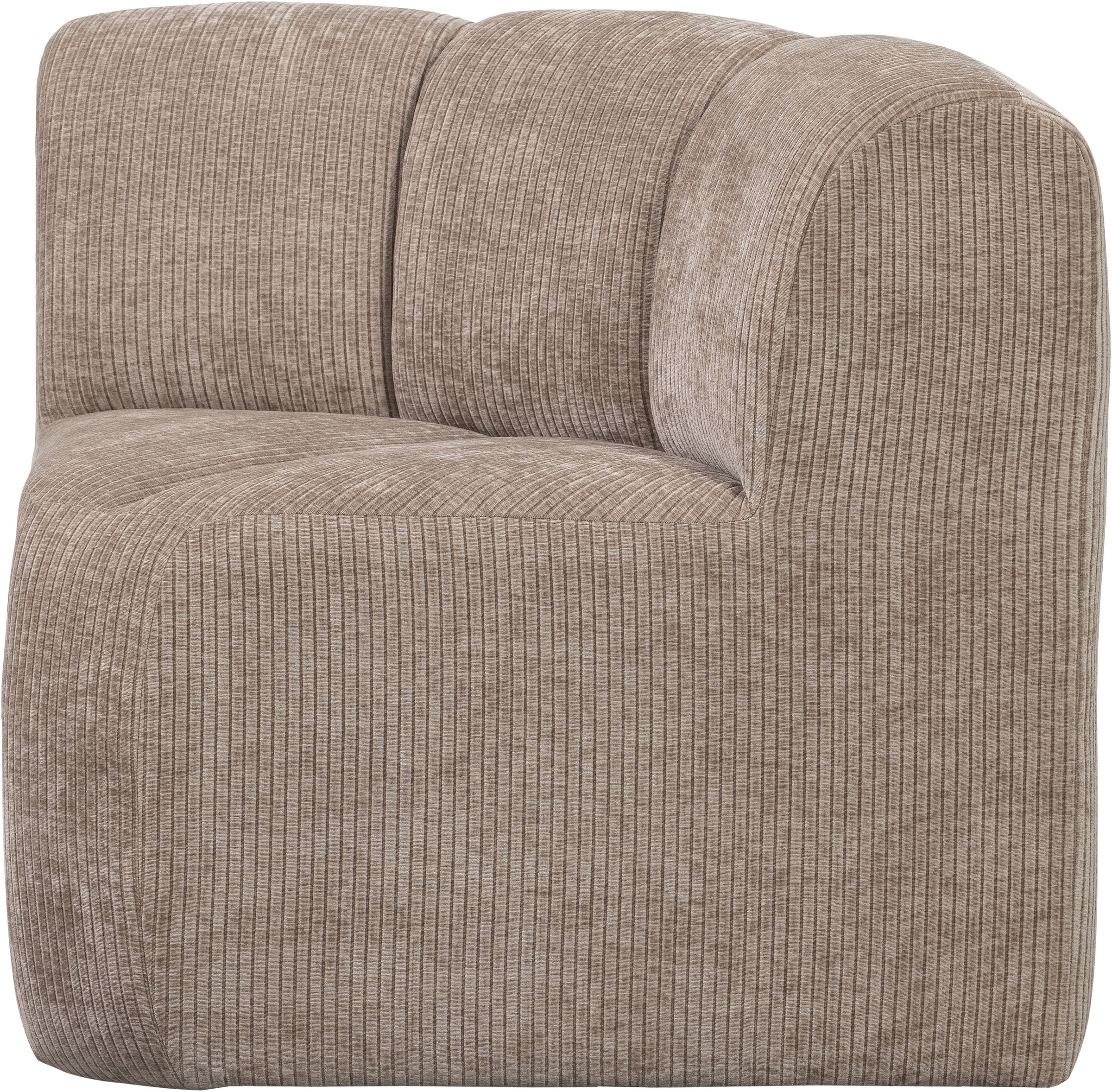 WOOOD Elément d'angle du canapé »Mojo mit Rückenlehne und Jacquard-Rippenbezug B 83 x T 83 x H 83 cm« Excellente résistance à l'usure, capacité de charge 120 kg, combinable