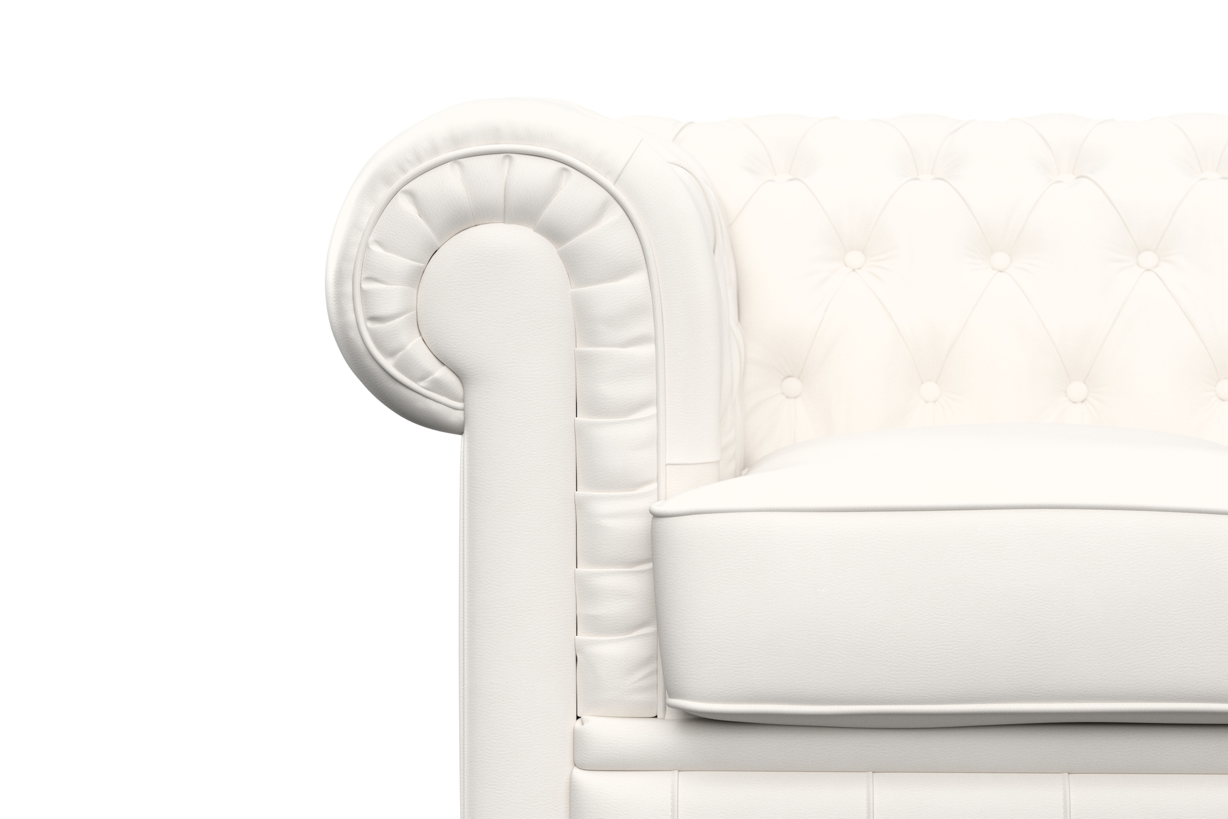Max Winzer® Chesterfield-Sofa »Kent edel und bequem, tolle Detailverarbeitung, komfortable Armlehnen«, 3-Sitzer mit aufwendiger Knopfheftung, Breite 205 cm