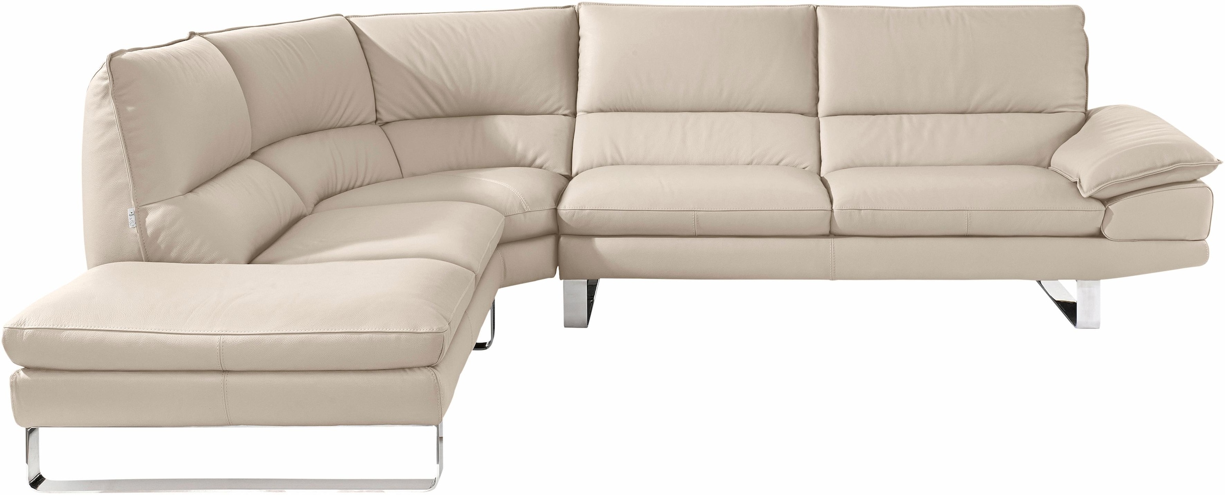 CALIA ITALIA Ecksofa »Dave, italienisches Designsofa mit erstklassigem Sitzkomfort, L-Form«, mit tollen Lederbezügen