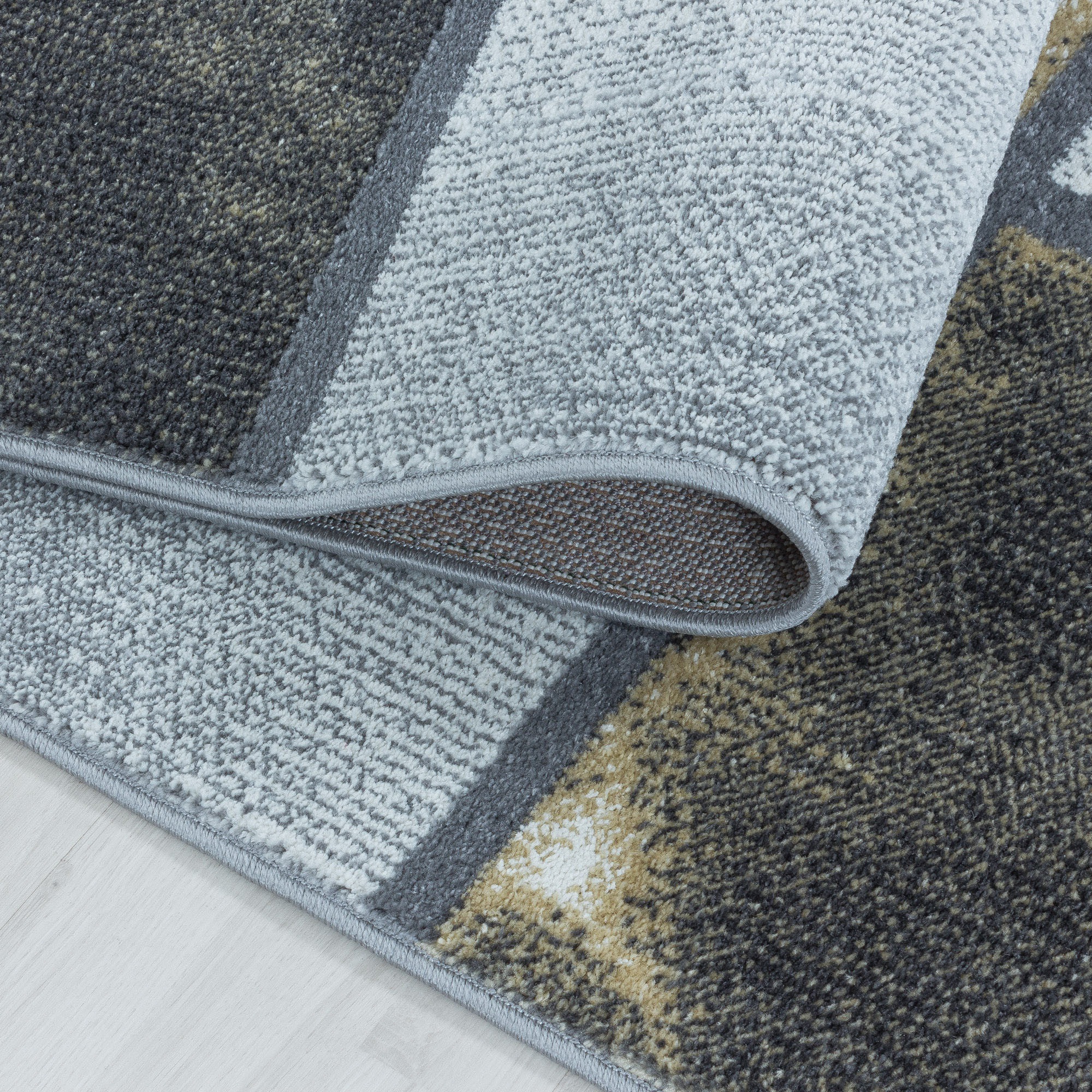 Ayyildiz Teppiche Teppich »OTTAWA 4201«, rechteckig, 8 mm Höhe, Karo Muster, Kurzflor, Wohnzimmer