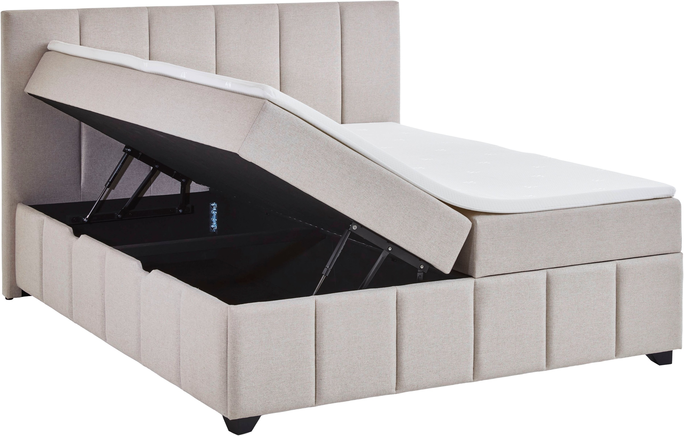 INOSIGN Boxbett »Bellah inkl. Bettkasten, erhältlich in der Breite 180x200cm«, inkl. PU-Schaum-Topper