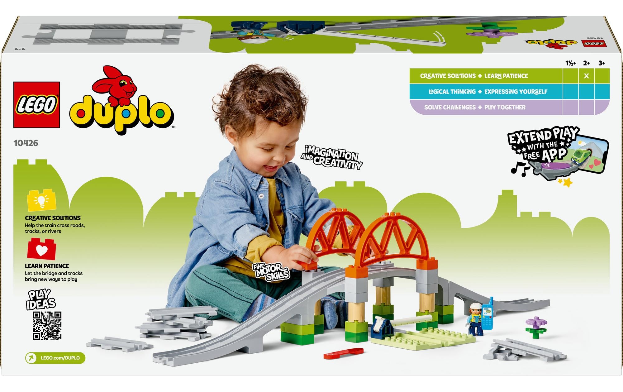 LEGO® Spielbausteine »DUPLO® Eisenbahnbrücke und Schienen 10426«, (42 St.)