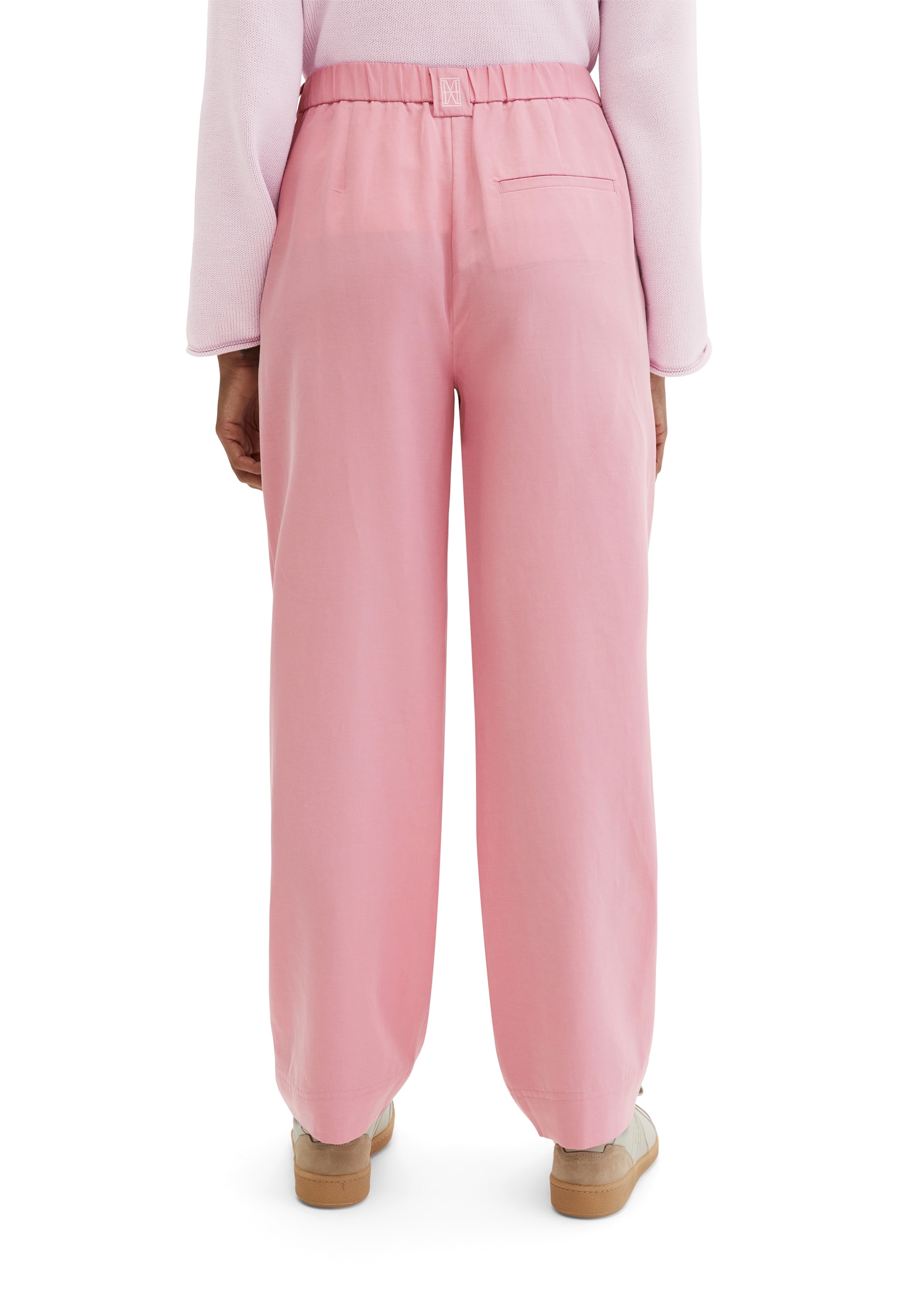 Marc O'Polo Pantalon à taille extensible »MINU Barrel«  Model Minu barrel aus Lyocell-Leinen-Mix