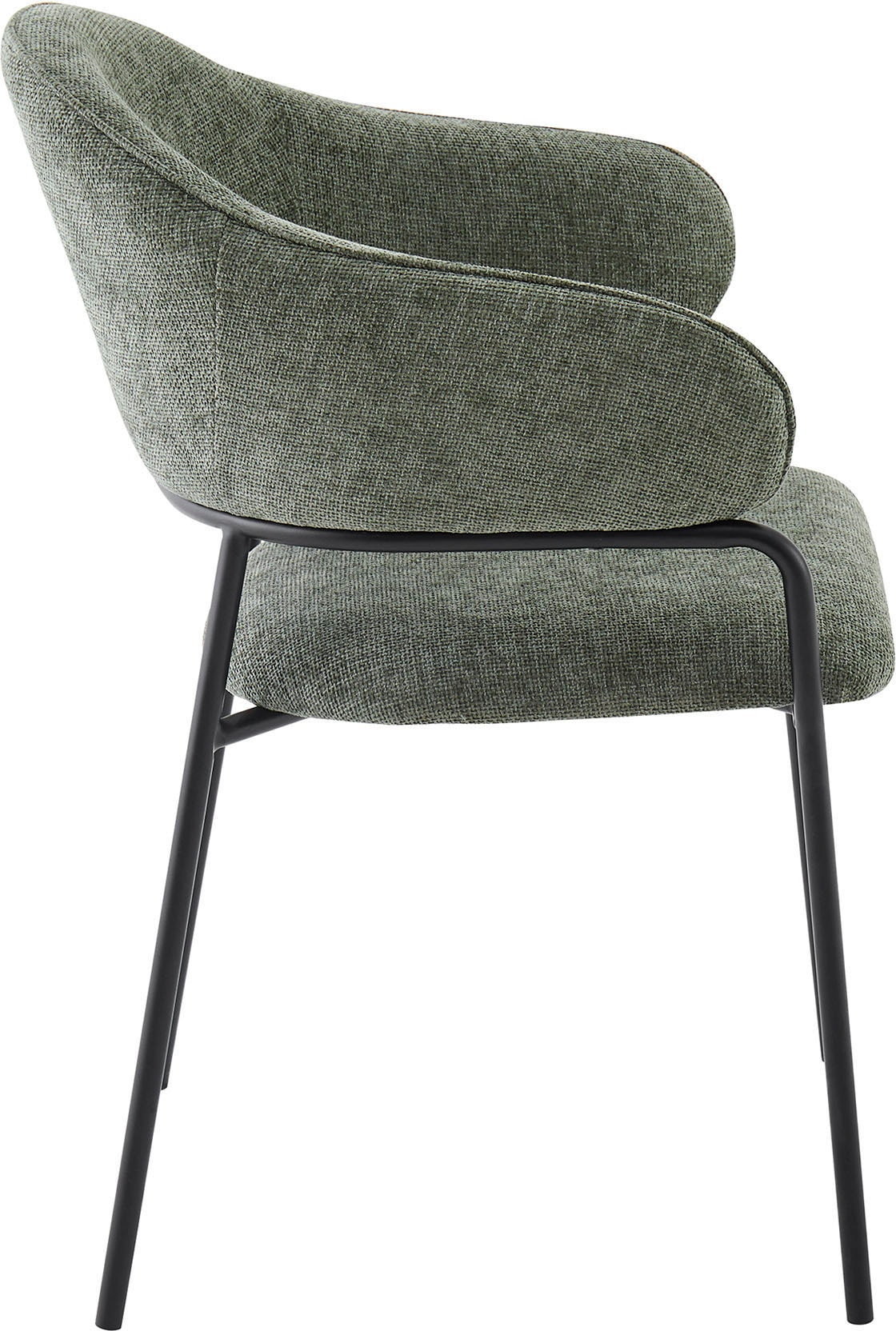 byLIVING Chaise de salle à manger »Curve« (Set) 2 cuismoderner Stoff Stuhl mit gemütlichem Sitzkomfort, verschiedene Farben.