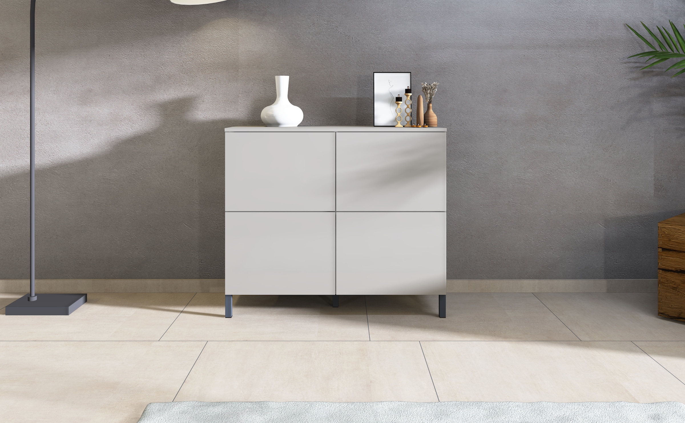 Image of borchardt Möbel Kommode "Haama" Drucköffner (Push-To-Open), höhenverstellbarer Einlegeboden