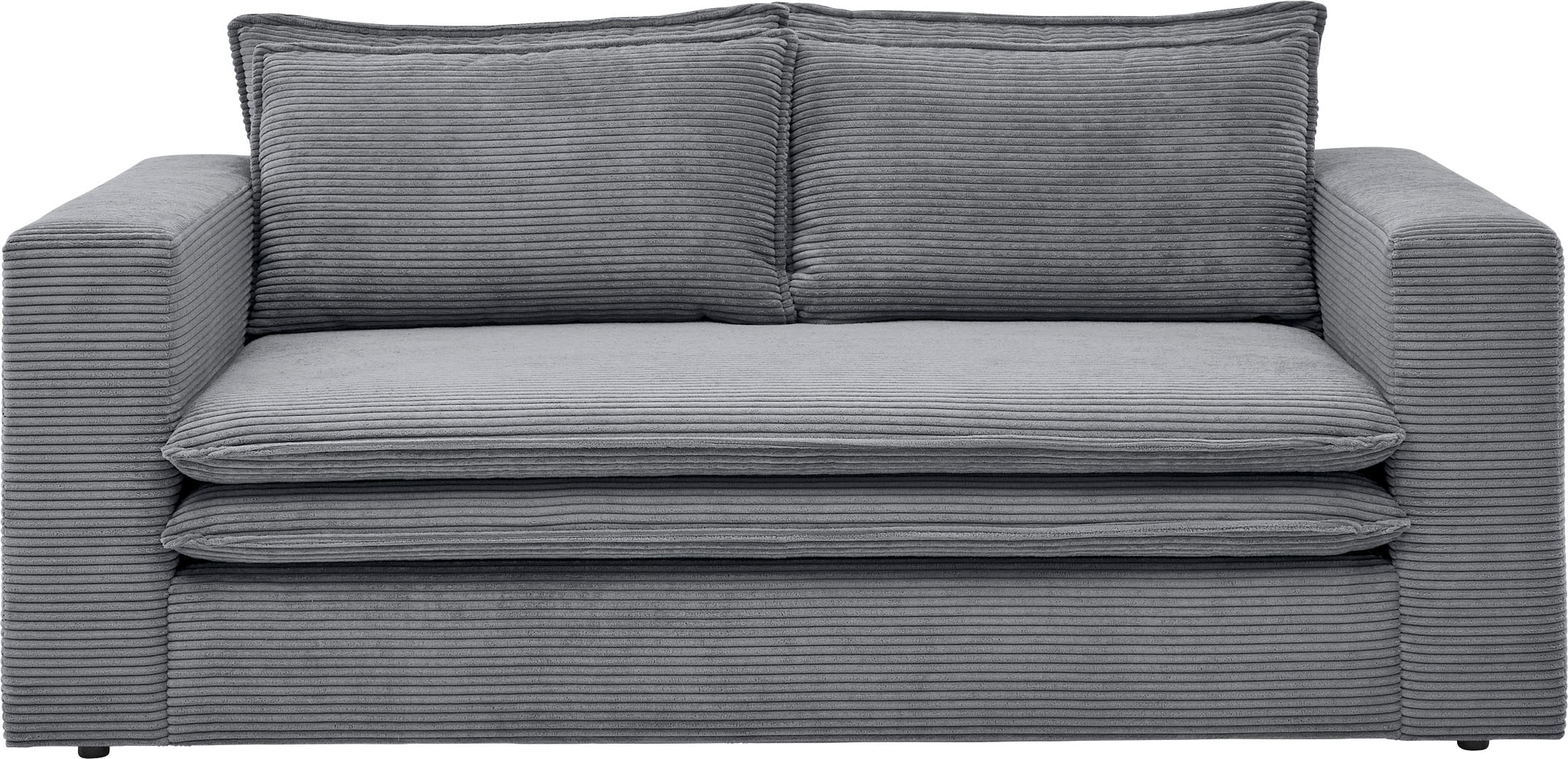 Places of Style 2-Sitzer »PIAGGE«, Hochwertiger Cord mit weicher Velours-Struktur