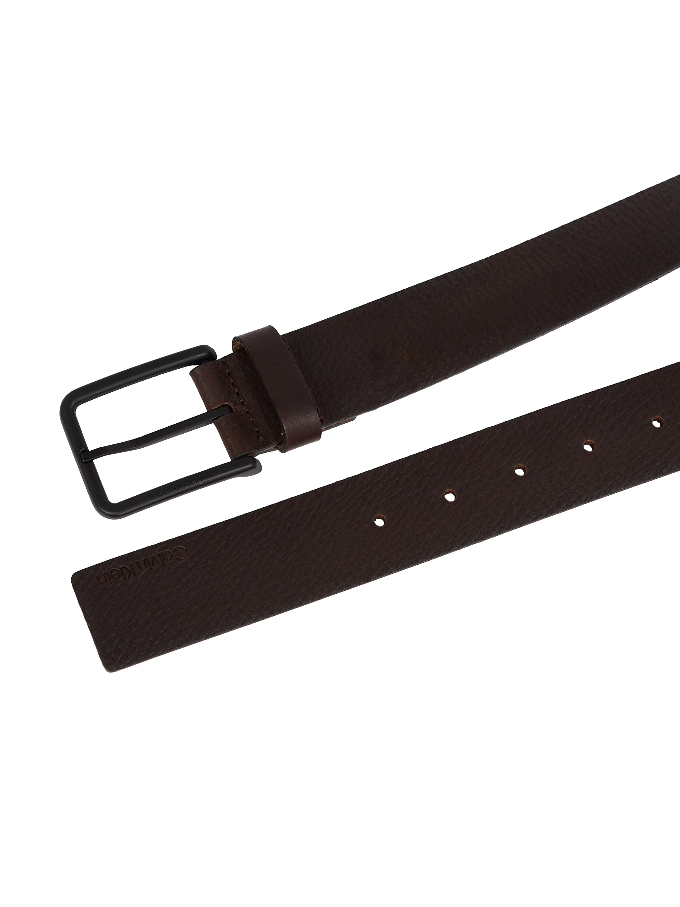 Calvin Klein Ledergürtel »WARMTH PB 35MM« Logodruck, Einfachdornschliesse