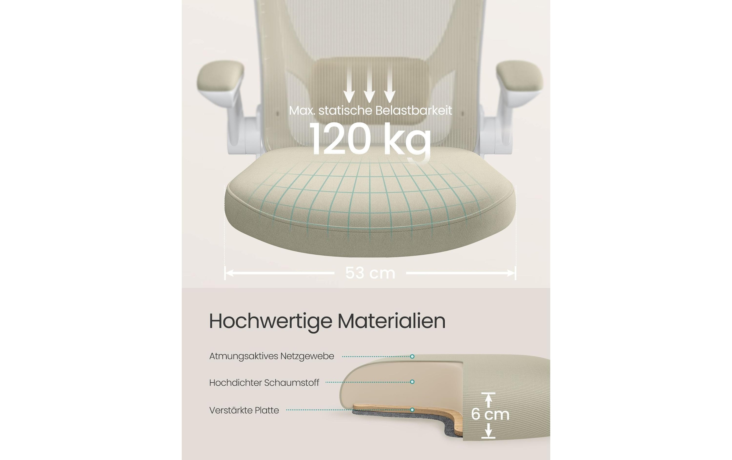SONGMICS Bürostuhl »höhenverstellbar« ()