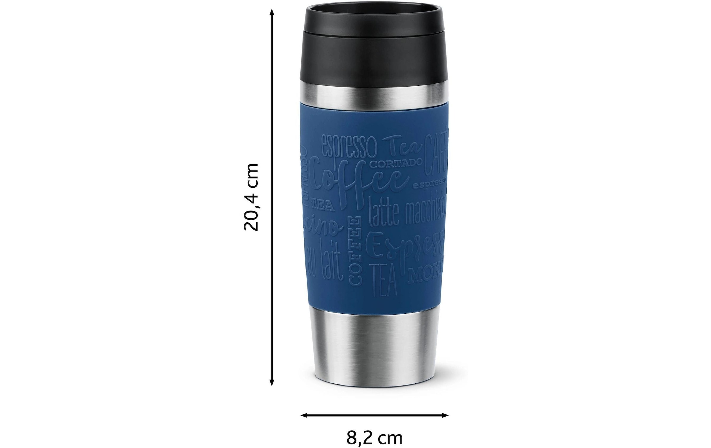Emsa Gobelet thermique »Travel Mug Classic, mit 360°-Trinköffnung, auslaufsicher, rutschfest« 4h chaud, 8h froid - 360 ml / 6h chaud, 12h froid - 500 ml, 100% étanche