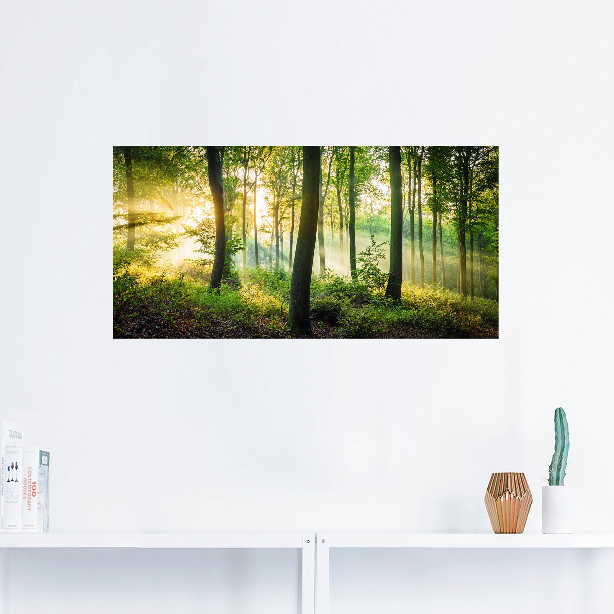 Artland Wandbild »Herbst im Wald II«, Waldbilder, (1 St.), als Alubild, Outdoorbild, Leinwandbild, Poster, Wandaufkleber