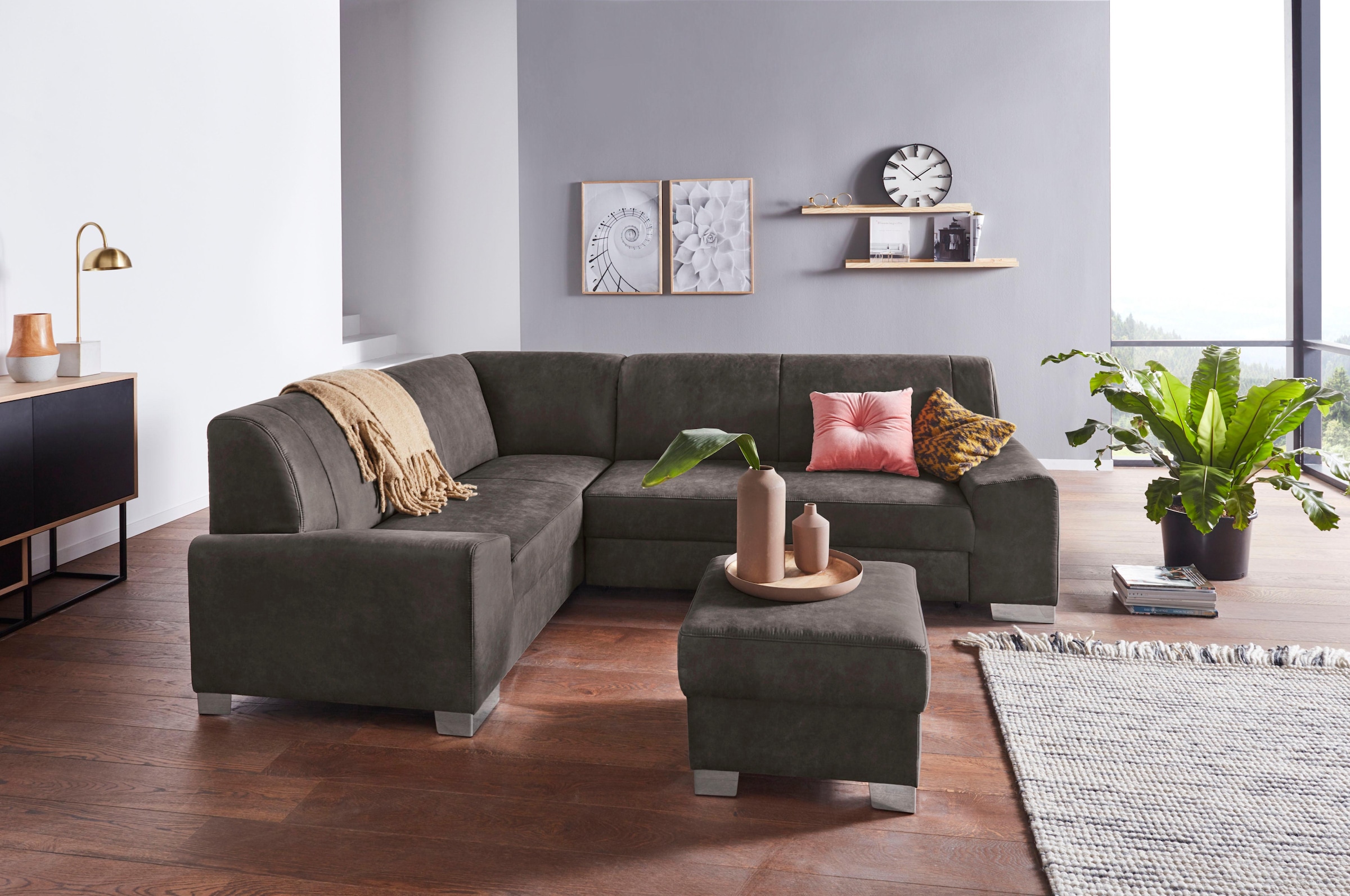 DOMO collection Hocker »Anzio«, wahlweise mit Federkern