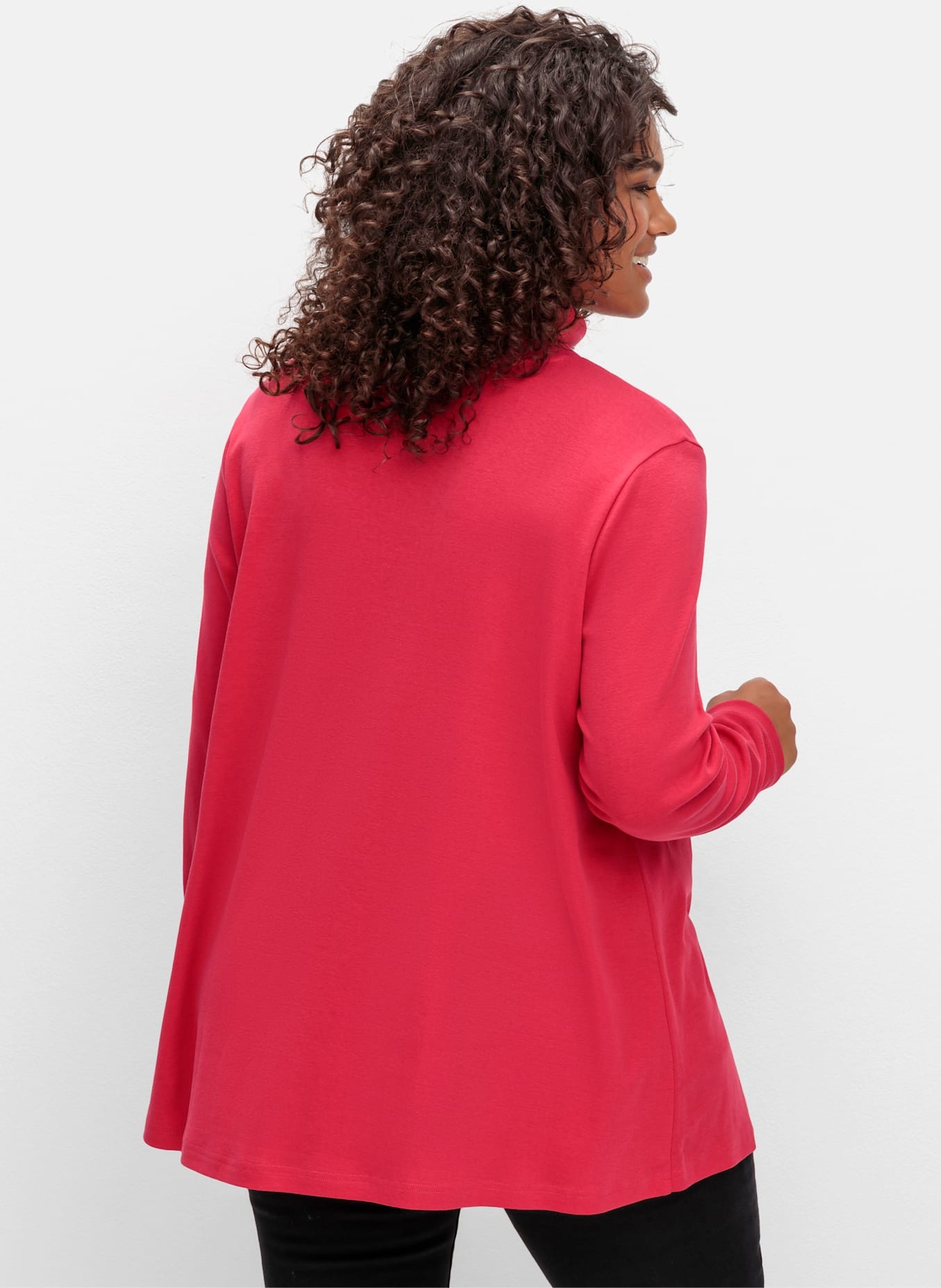 Sheego Langarmshirt »Rollkragen-Shirt«, (1 tlg.)