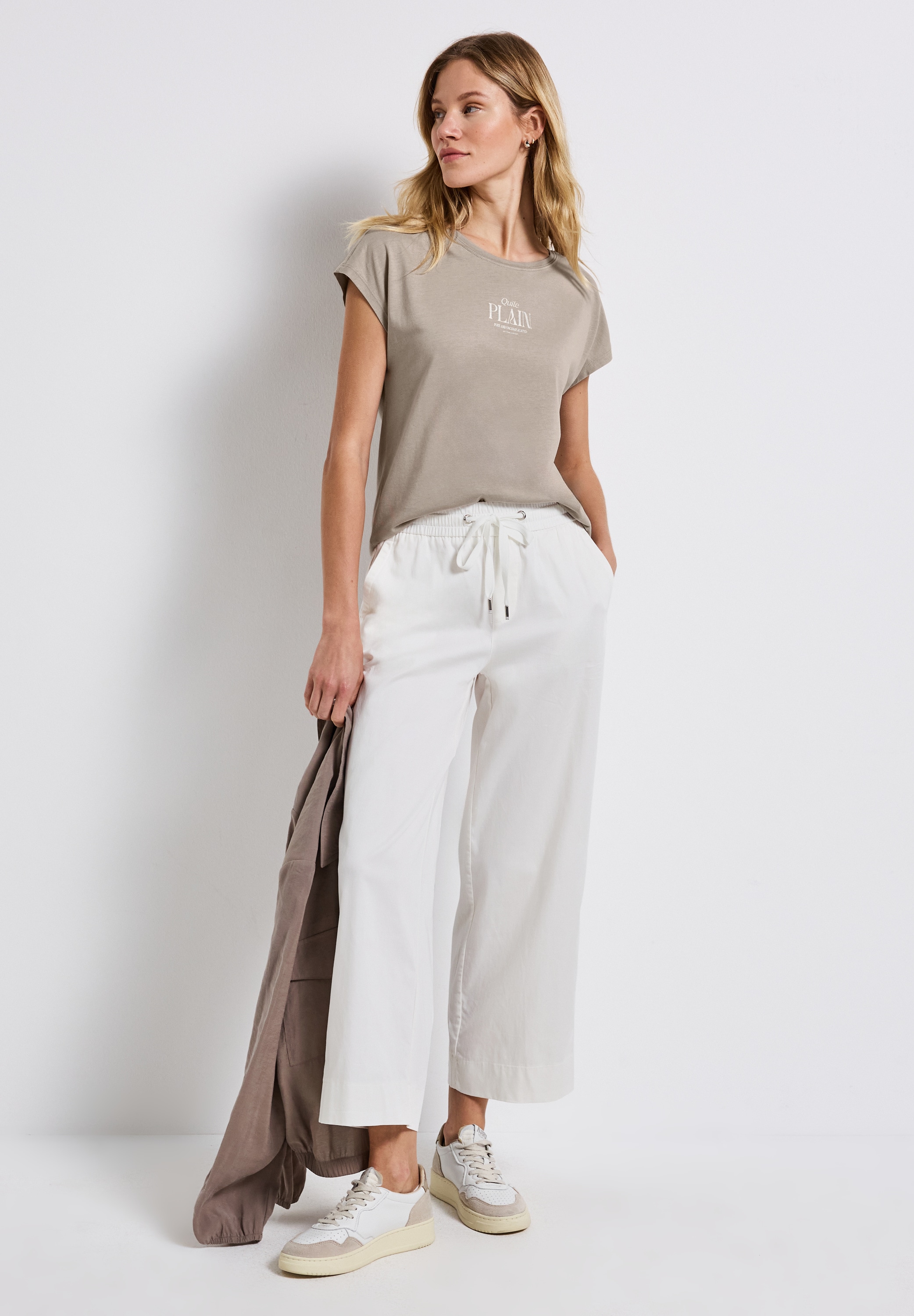STREET ONE Shirttop, mit Wording Print