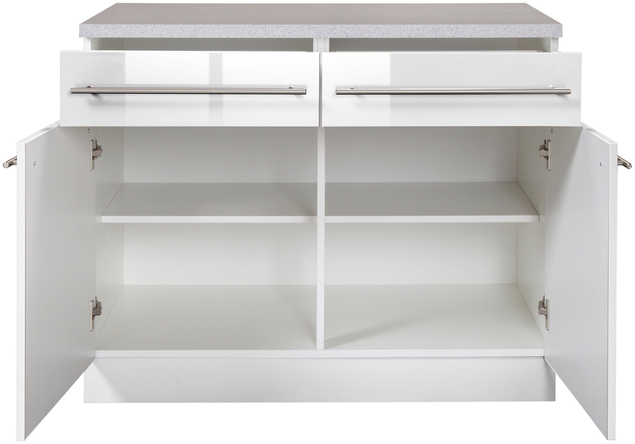 wiho Küchen Unterschrank »Chicago, TOPSELLER« 100 cm breit, 2 Schubkästen und 2 Türen, für viel Stauraum