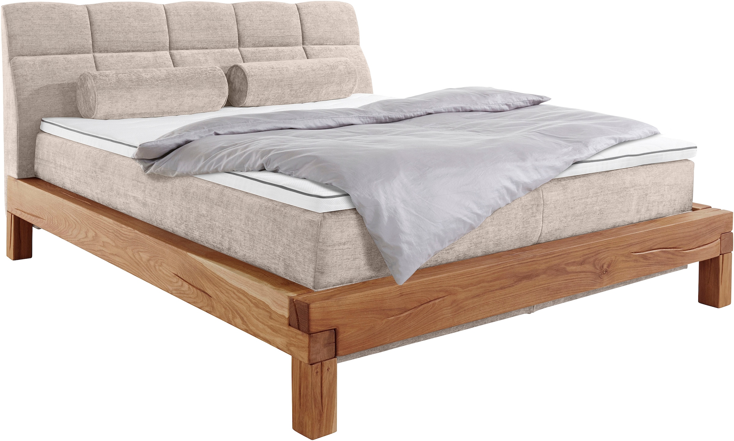 Home affaire Boxspringbett »Villads«, Liegefläche: 180/200 cm, Inside-Boxspring-Unterbau, recycelte Stoffe