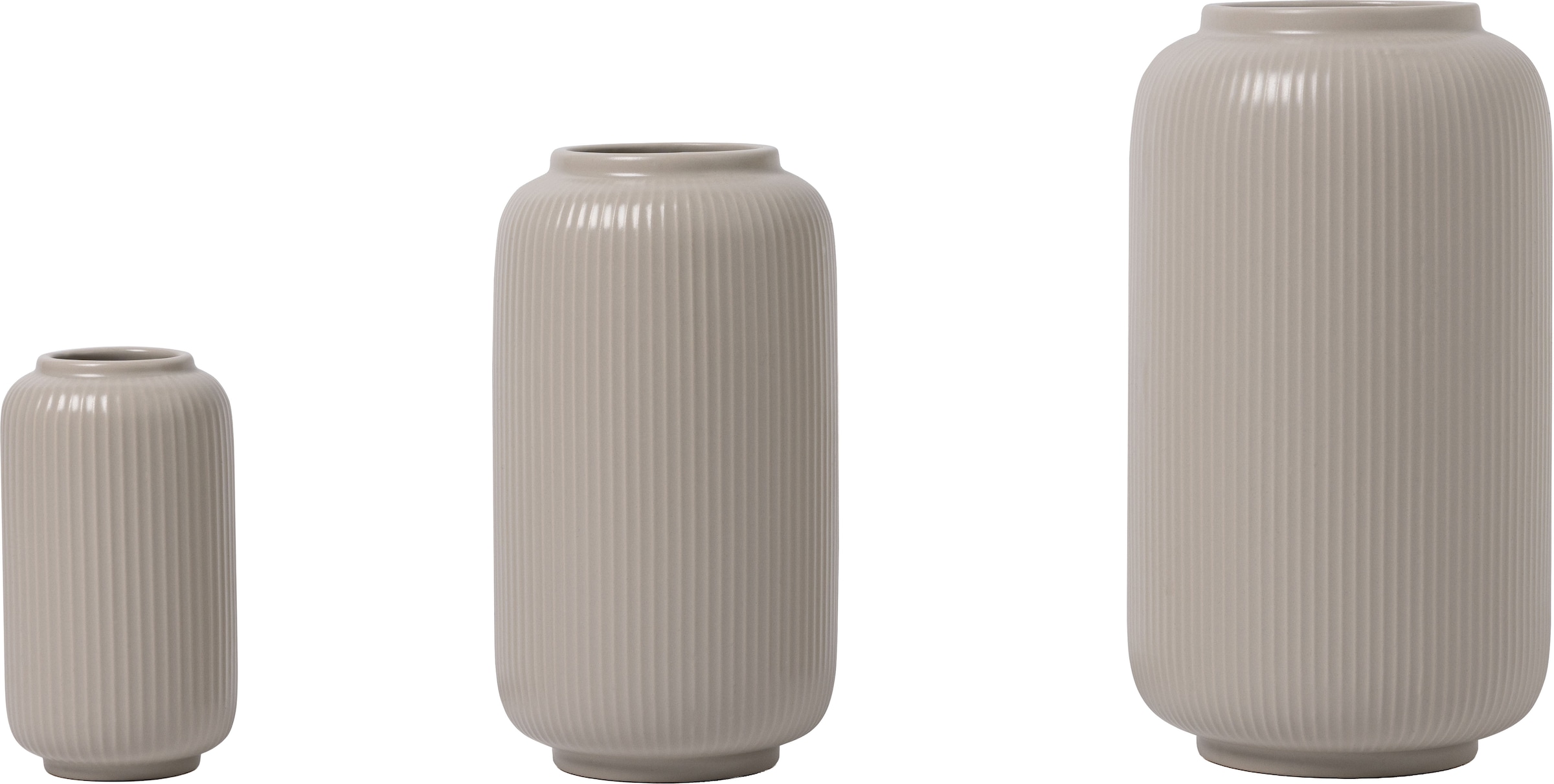 GOODproduct Tischvase »Ylvii, innen vollständig glasiert und wasserundurchlässig« Vasen aus Keramik, uni matt oder mit glänzender, Effektglasur