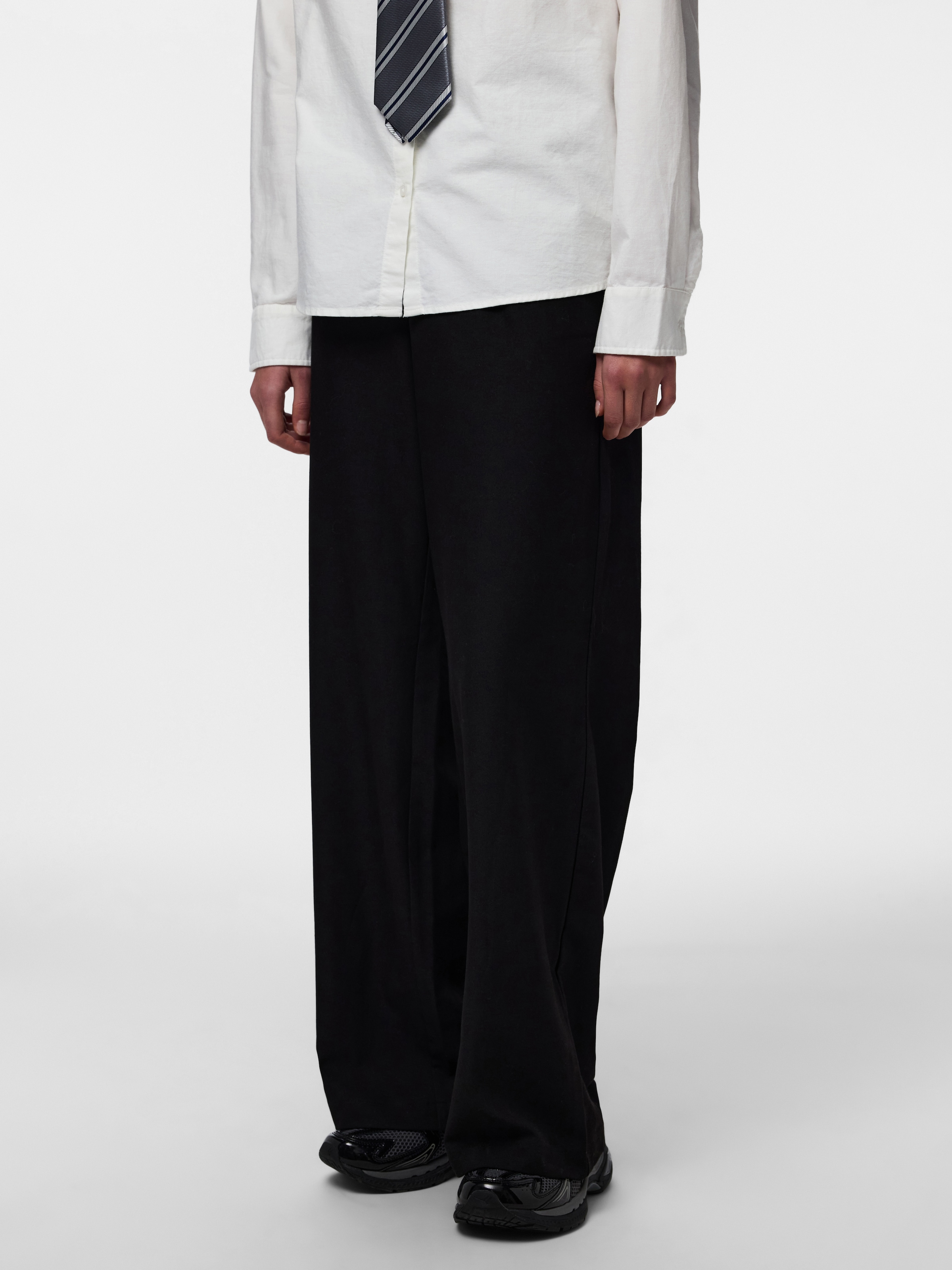 Image of pieces Schlupfhose "PCBOSELLA HW WIDE PANTS NOOS BC" Materialmix, High Waist