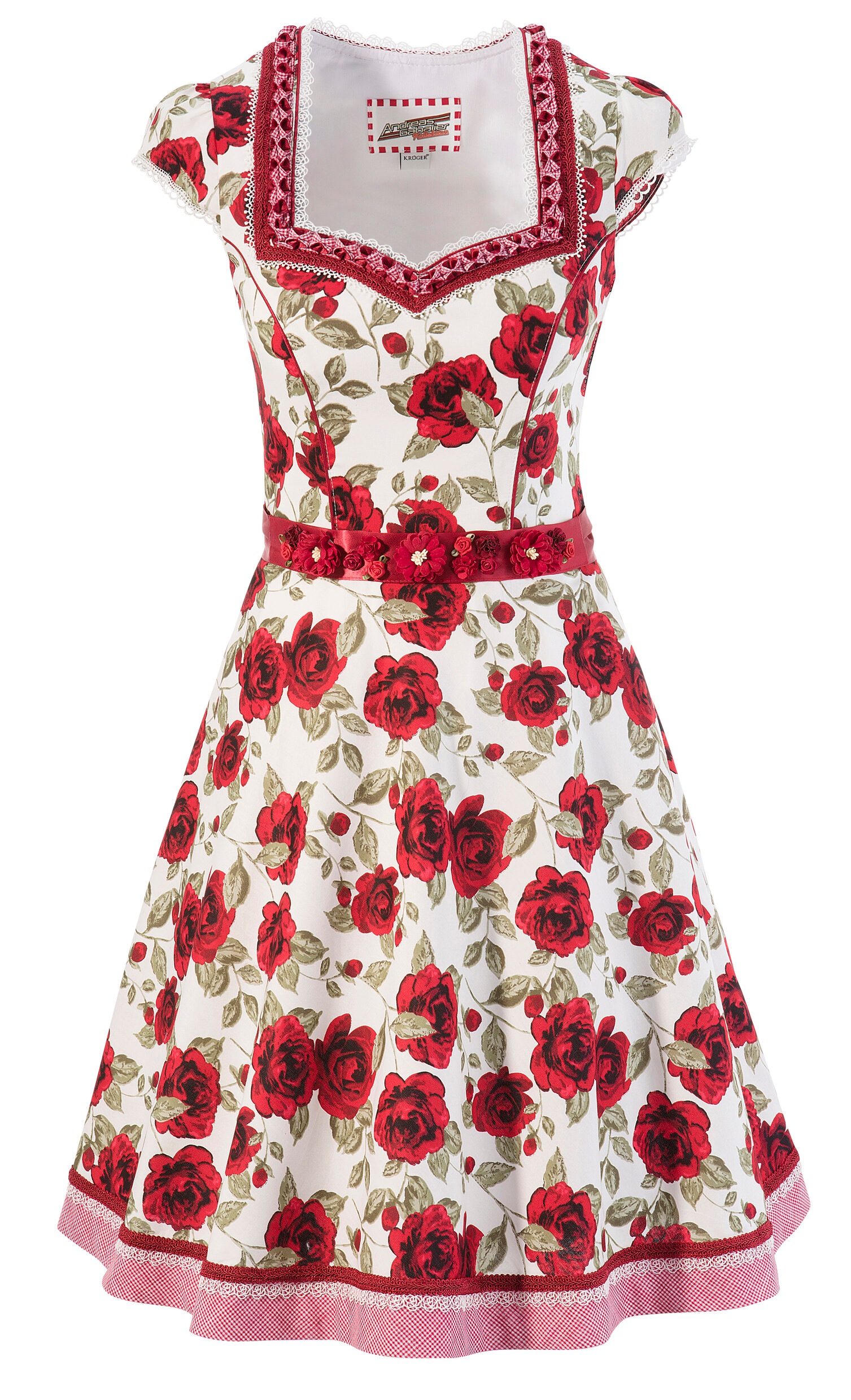 Image of Andreas Gabalier Kollektion Trachtenkleid, (2 tlg., mit abnehmbarem Gürtel), Damen mit abnehmbarem Blüten-Bindebandgürtel bei Ackermann Versand Schweiz