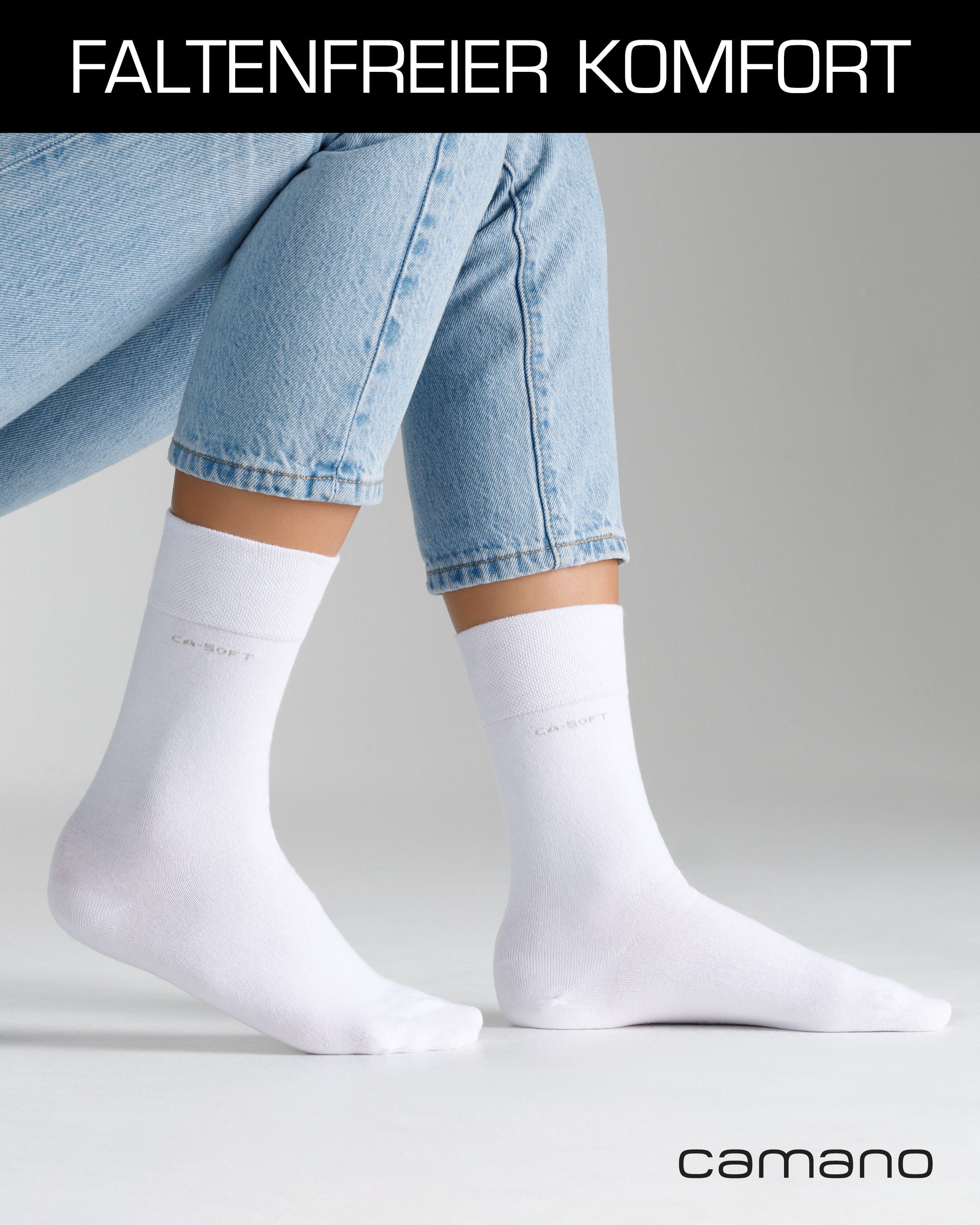 Camano Socken »ca-soft« 4 Paar,  mit verstärktem Fersen- und Zehenbereich