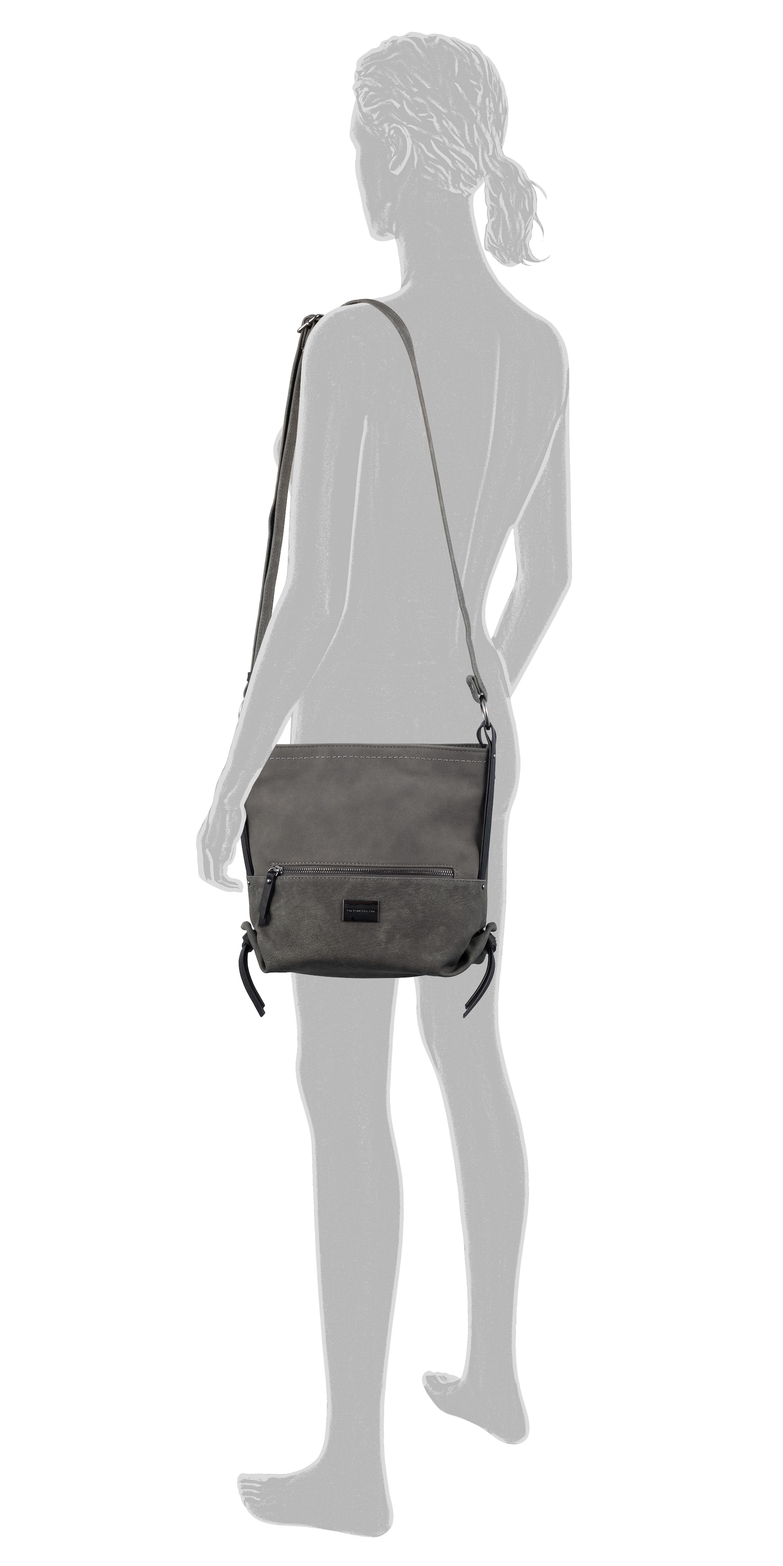 TOM TAILOR Sac à bandoulière »ELIN« avec bandes décoratives latérales