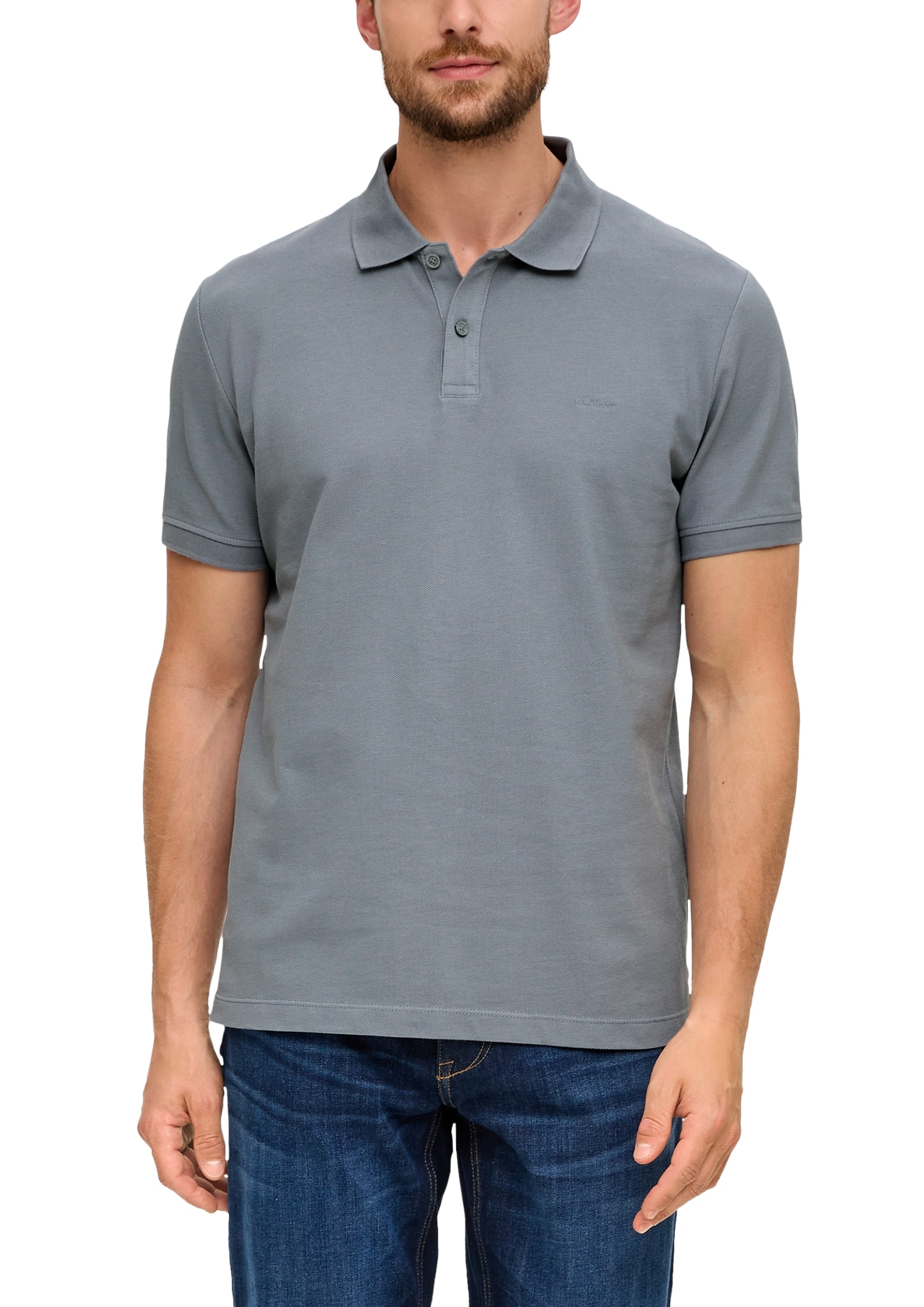 Image of s.Oliver Poloshirt mit Logostickerei