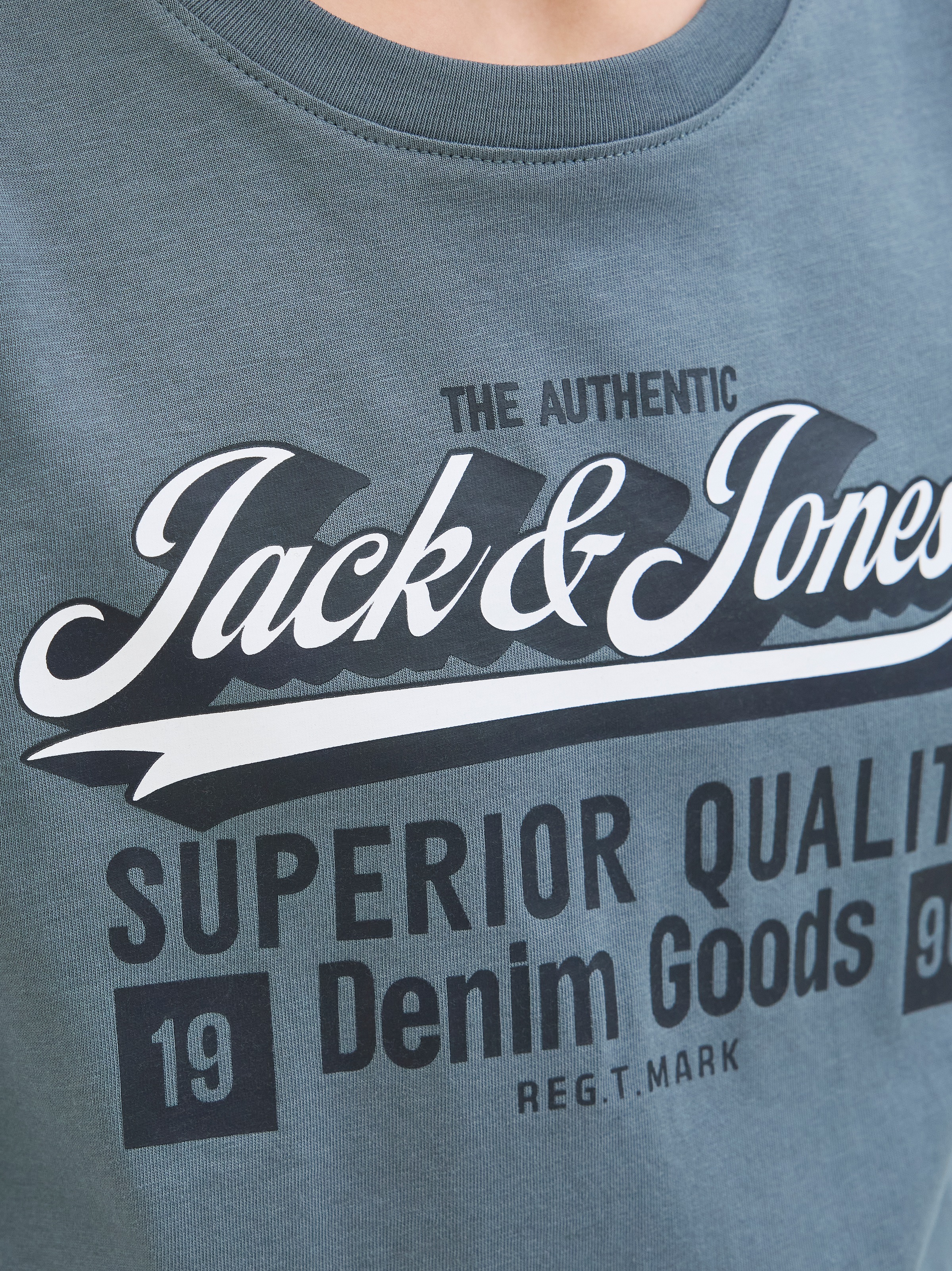 Jack & Jones Junior Langarmshirt »JJELOGO TEE LS O-NEC 2 COL AW25 NOOS JNR«
