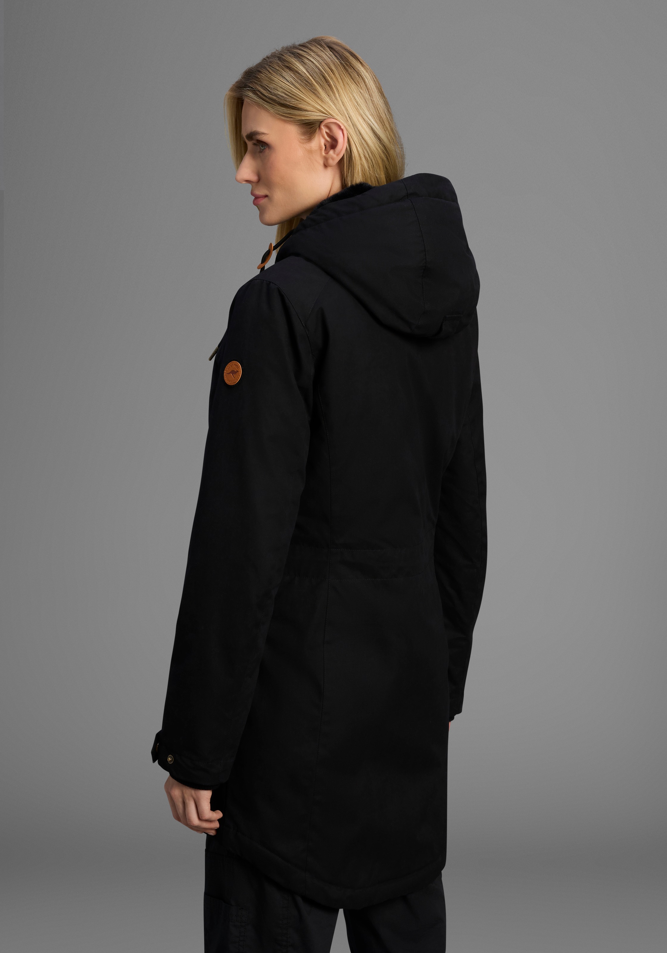 KangaROOS Parka mit Teddy Fellimitat gefüttert, Winterjacke