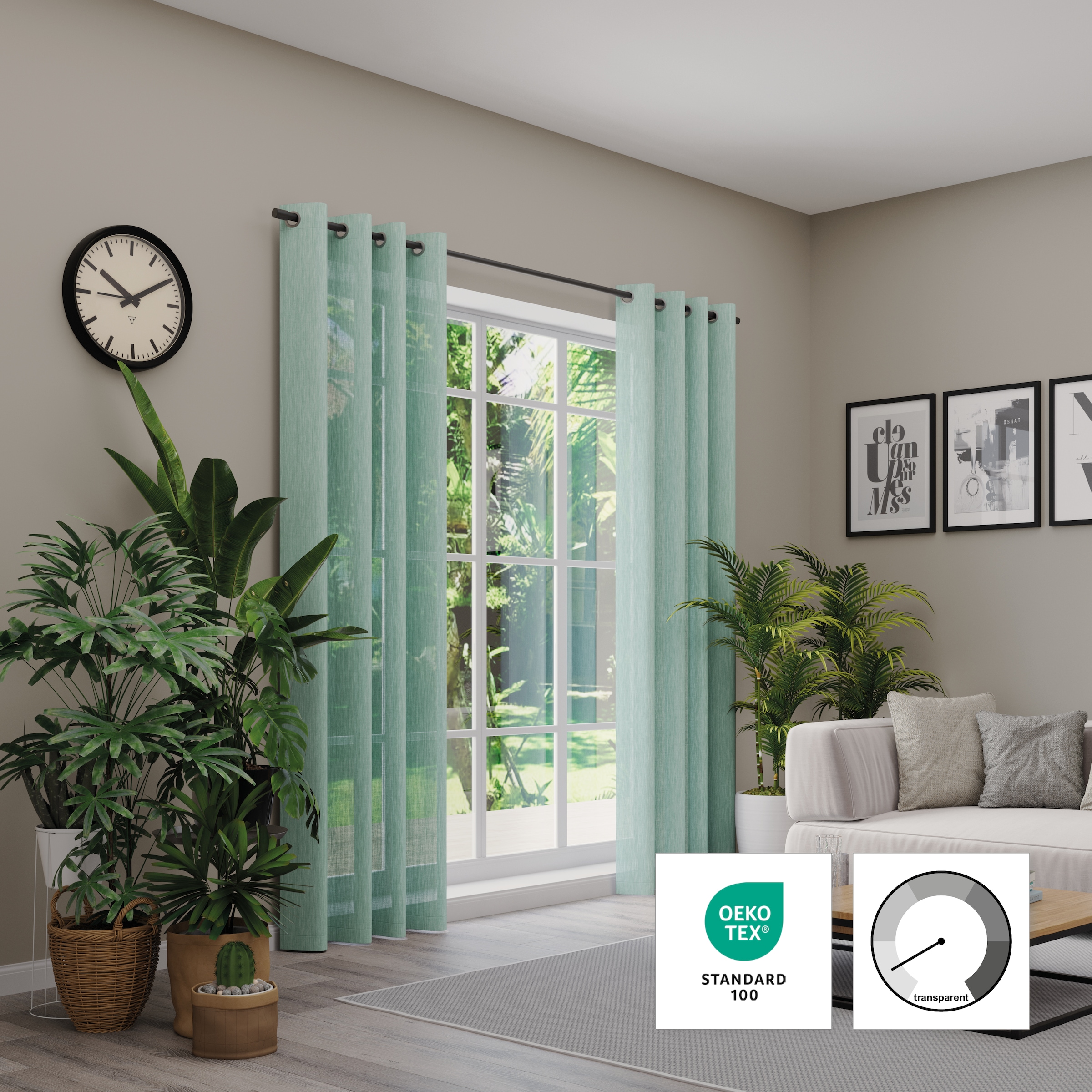 Image of Neutex for you Vorhang "Libre-ECO" Ösen 1 Stk. tlg.